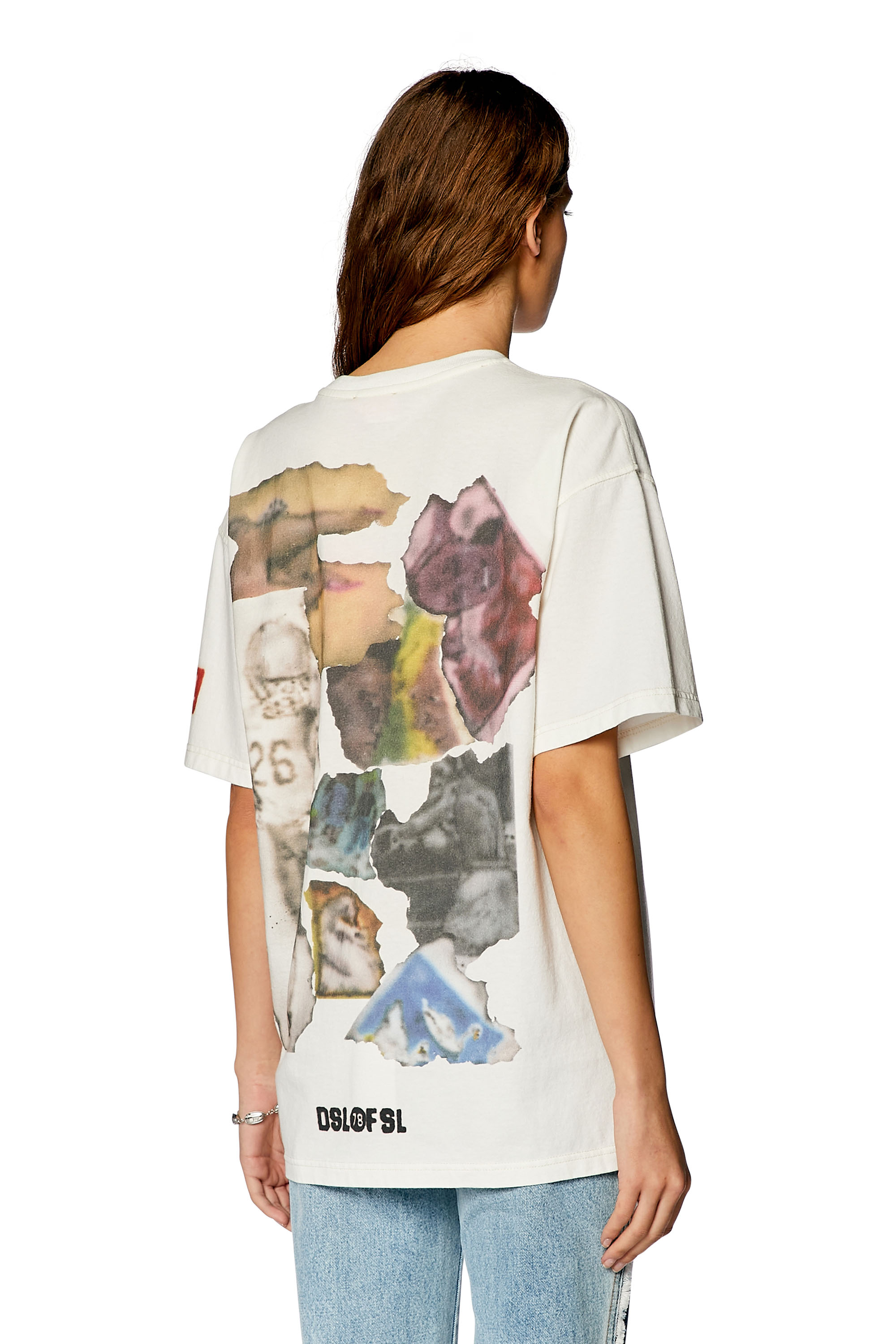 Diesel - T-BUXT-N8, Woman T-shirt with airbrush body prints in White - Image 4