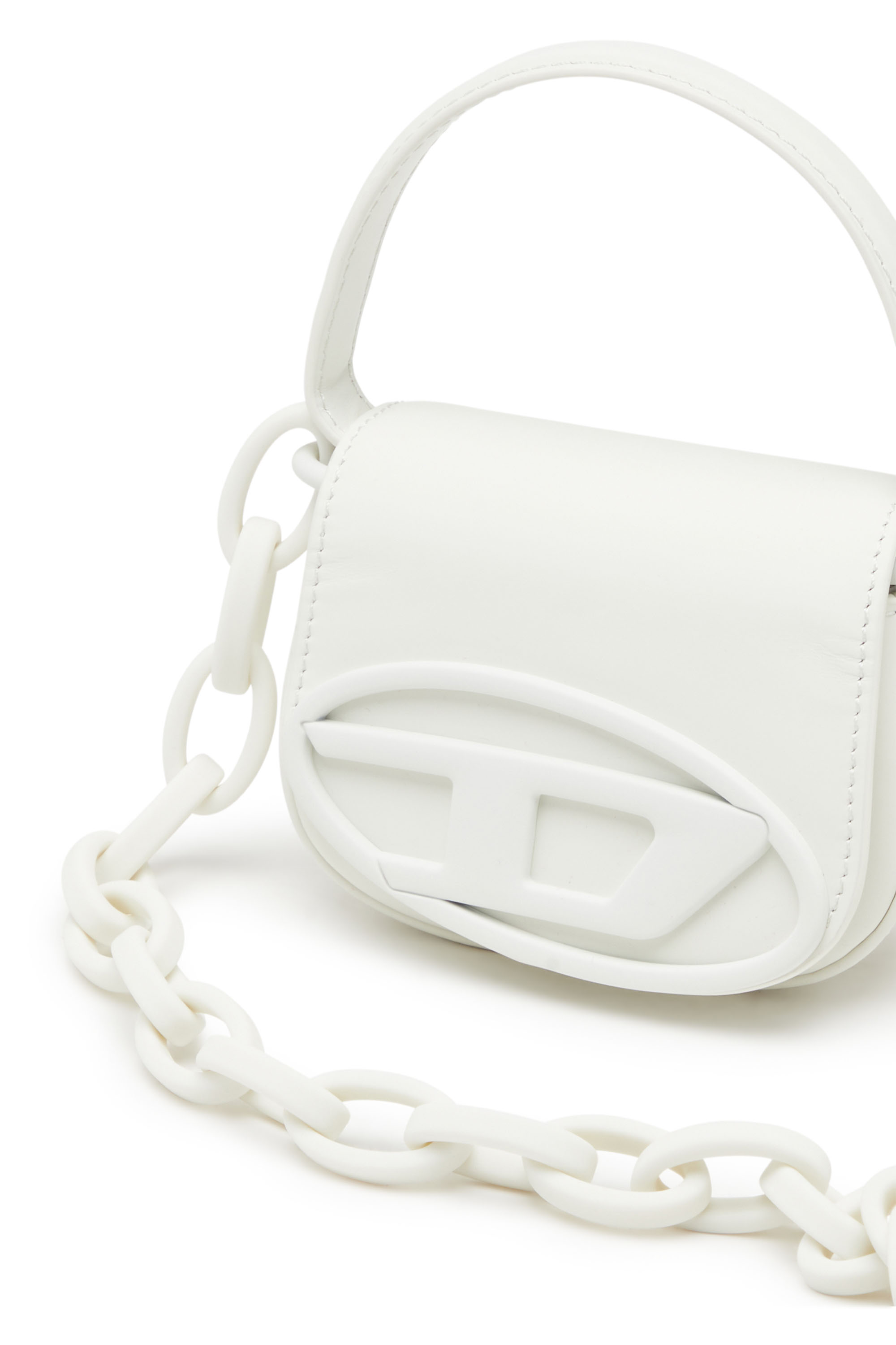 Diesel - 1DR XS, Woman 1DR Xs-Iconic mini bag in matte leather in White - Image 5