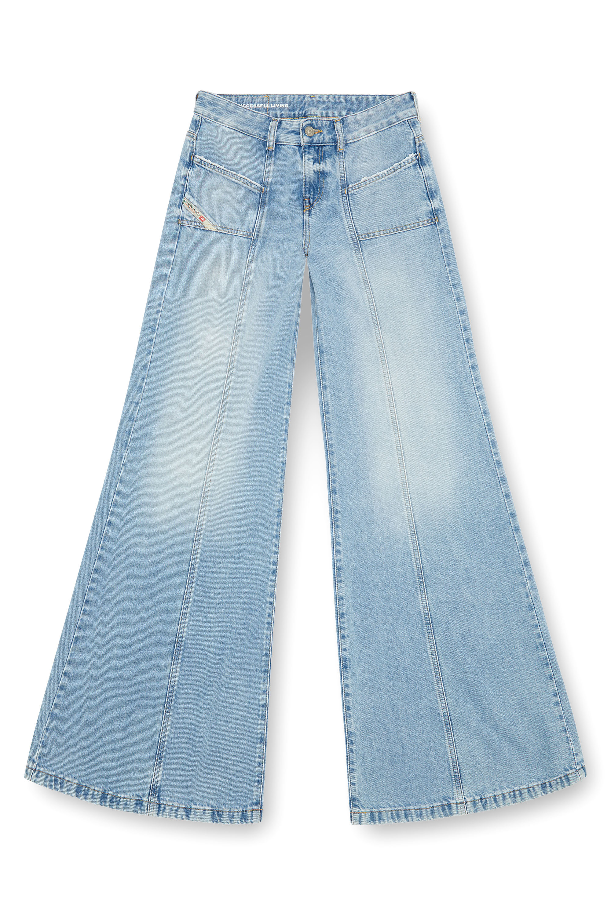 Diesel - Woman Bootcut and Flare Jeans D-Akii 09J88, Light Blue - Image 5