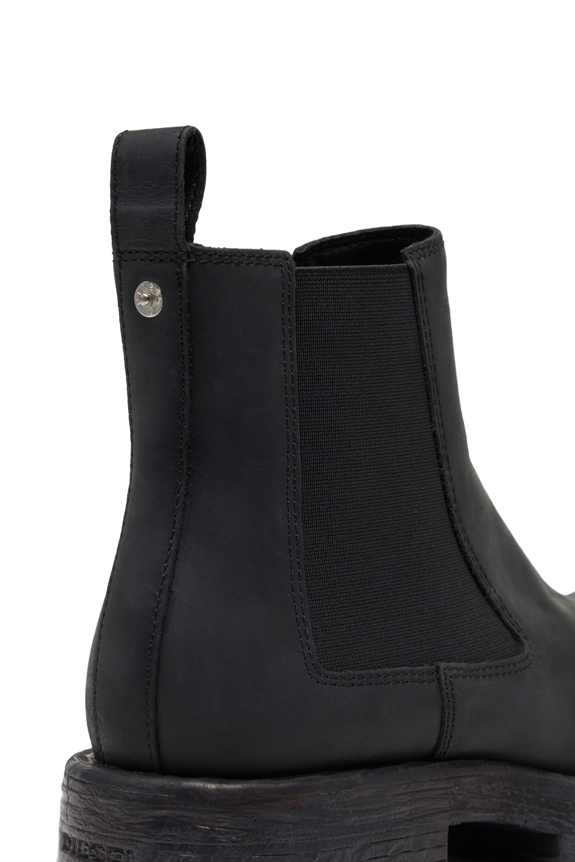 Diesel - D-HAMMER LCH, Man D-Hammer LCH - Chelsea boots in waxed nubuck leather in Black - Image 6