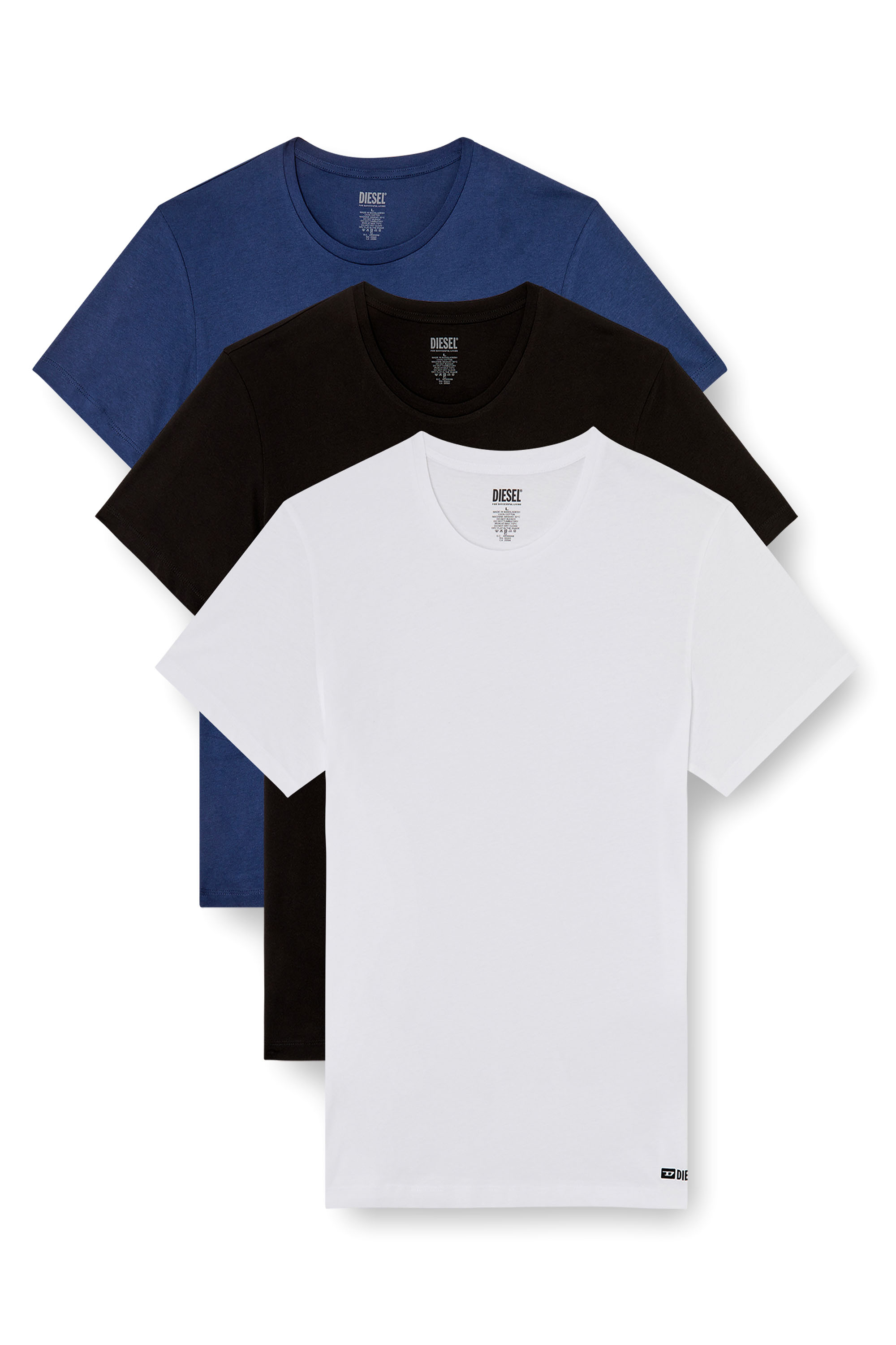 Diesel - RANDAL-D-BOX-3PACK, Man's Three-pack of T-shirts in Blue/White - 2