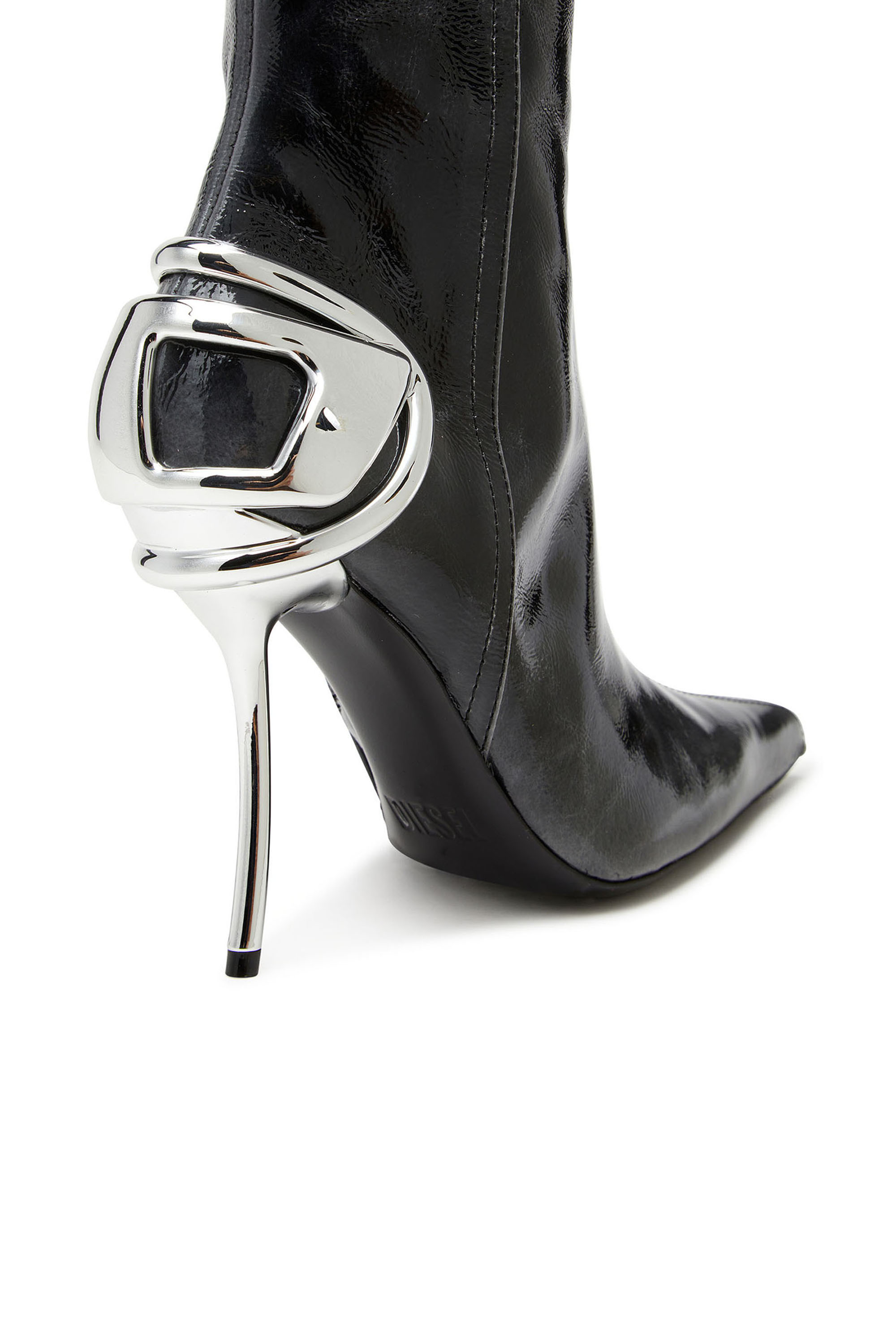 Diesel - D-TEN&HALF HB, Woman's D-Ten&Half - Knee-high leather boots in Black - 5