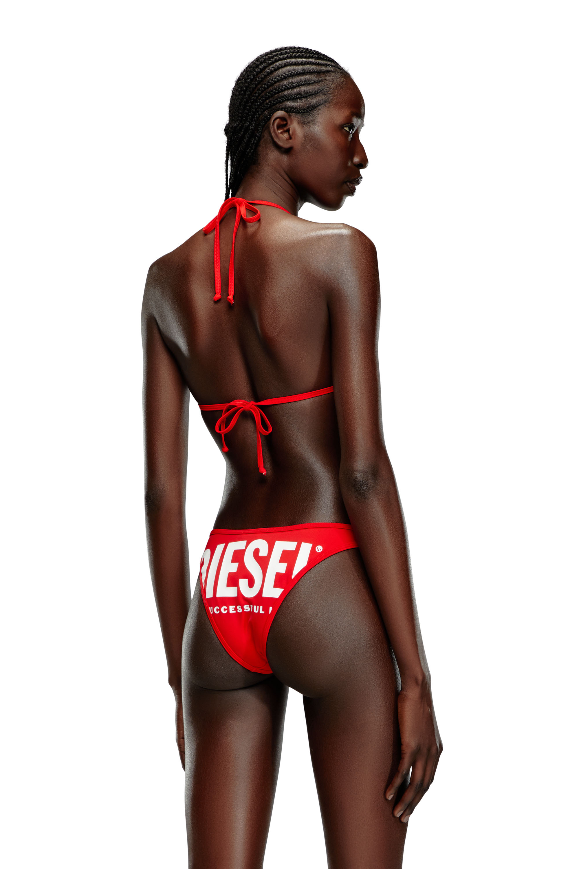 Diesel - BFPN-PUNCHY-X, Woman Bikini bottoms with oversized logo in Red - Image 3