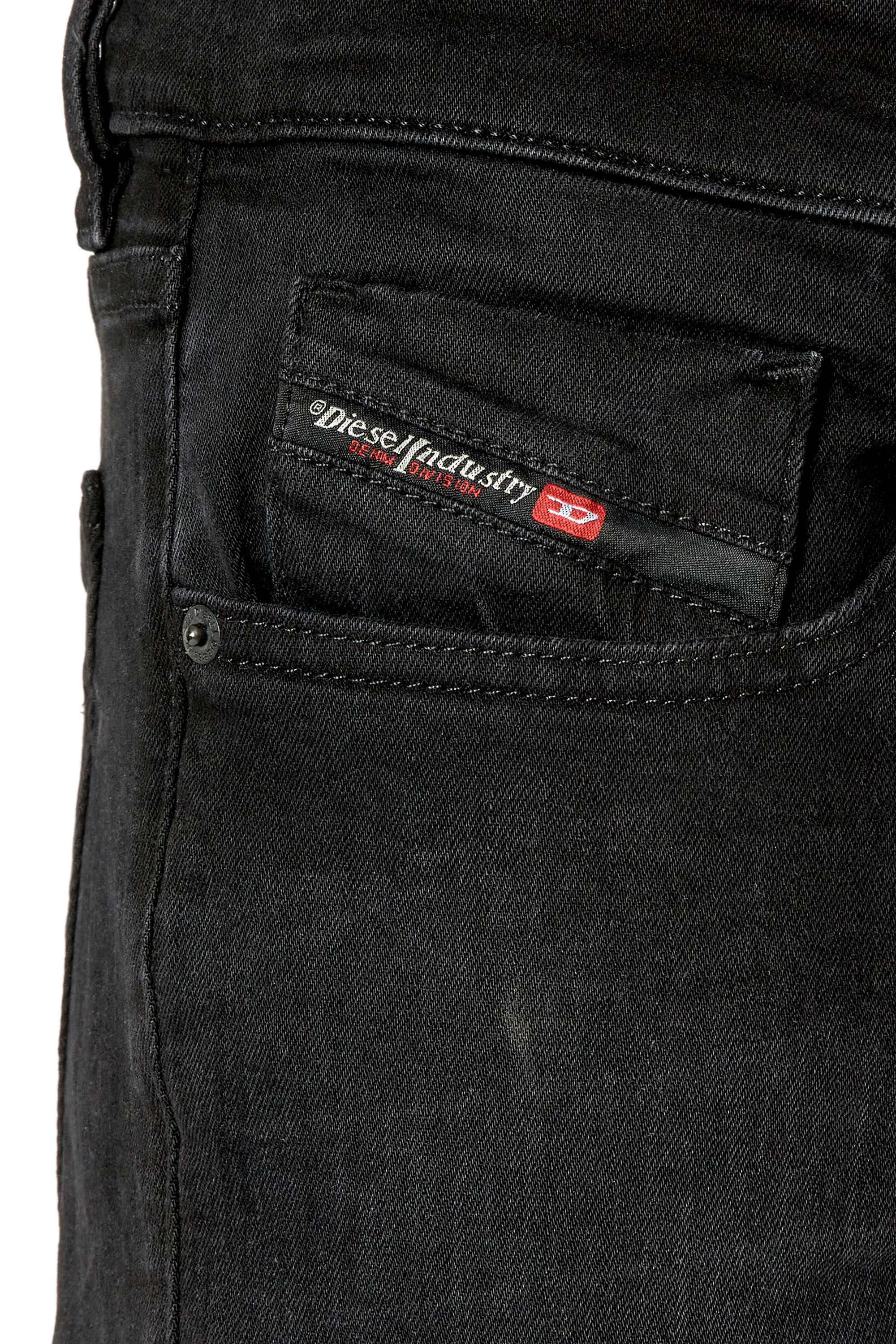 Diesel - Slim Jeans 2019 D-Strukt 0TFAS, Black/Dark grey - Image 3