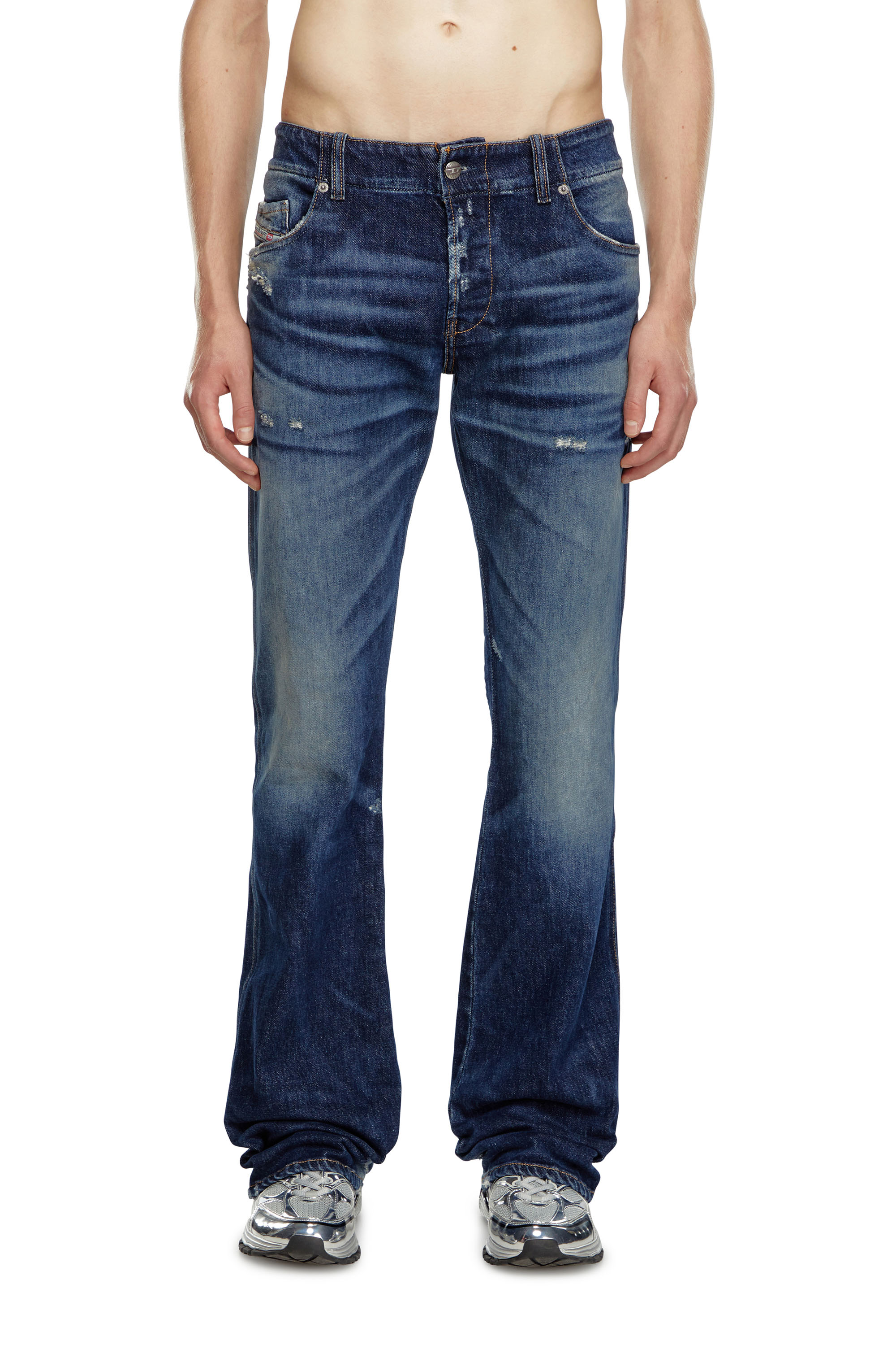 Diesel - Man Bootcut Jeans D-Backler 09J56, Dark Blue - Image 2