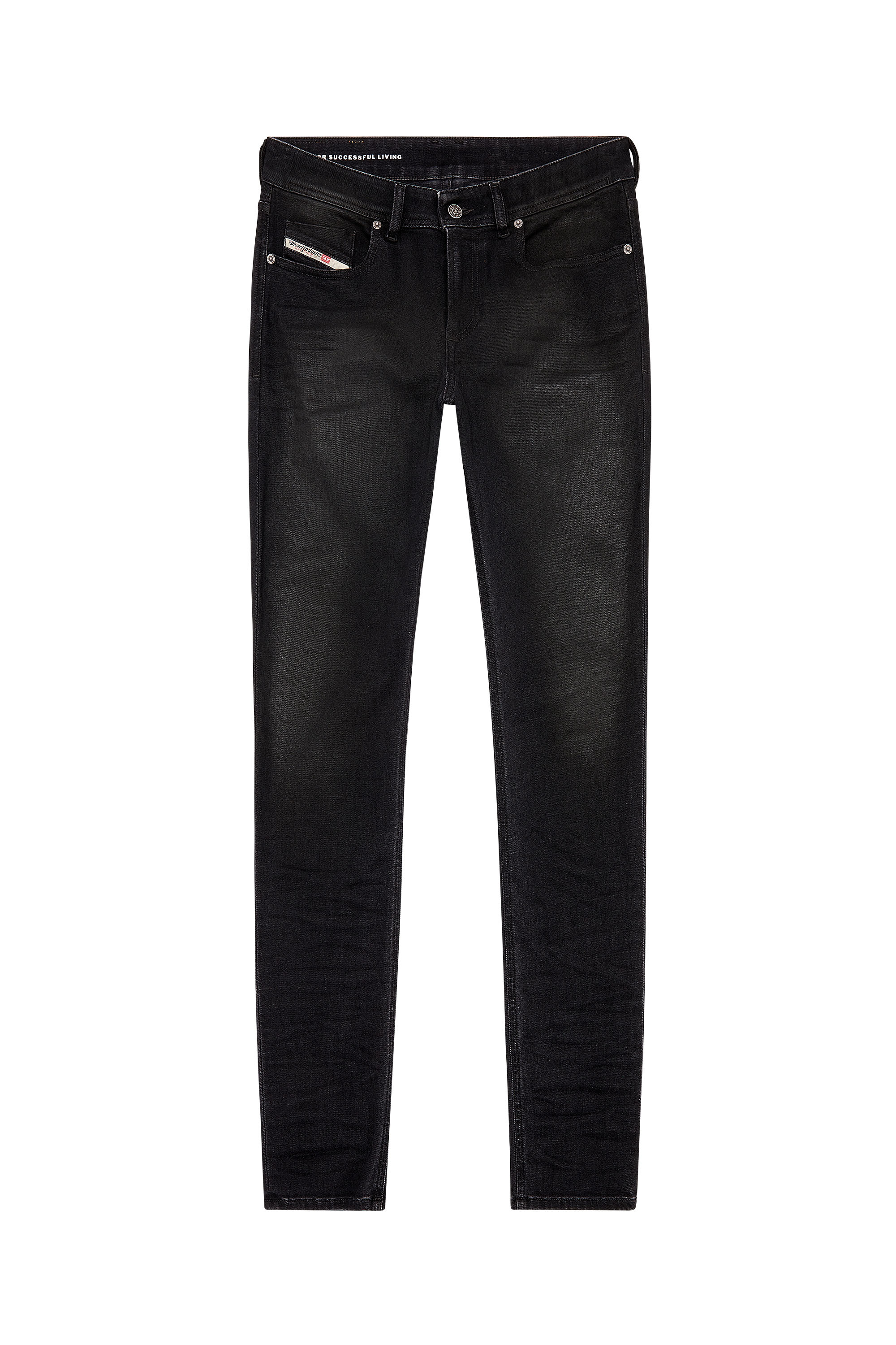 Diesel - Man Skinny Jeans 1979 Sleenker 09H94, Black/Dark grey - Image 3