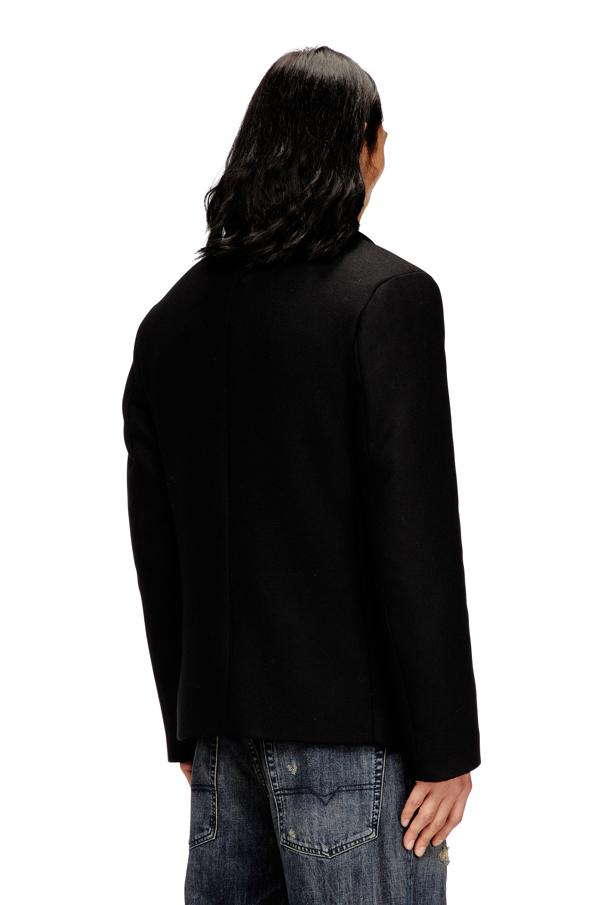 Diesel - W-HALEY-WRD, Man's Peacoat in felted wool blend in null - 3