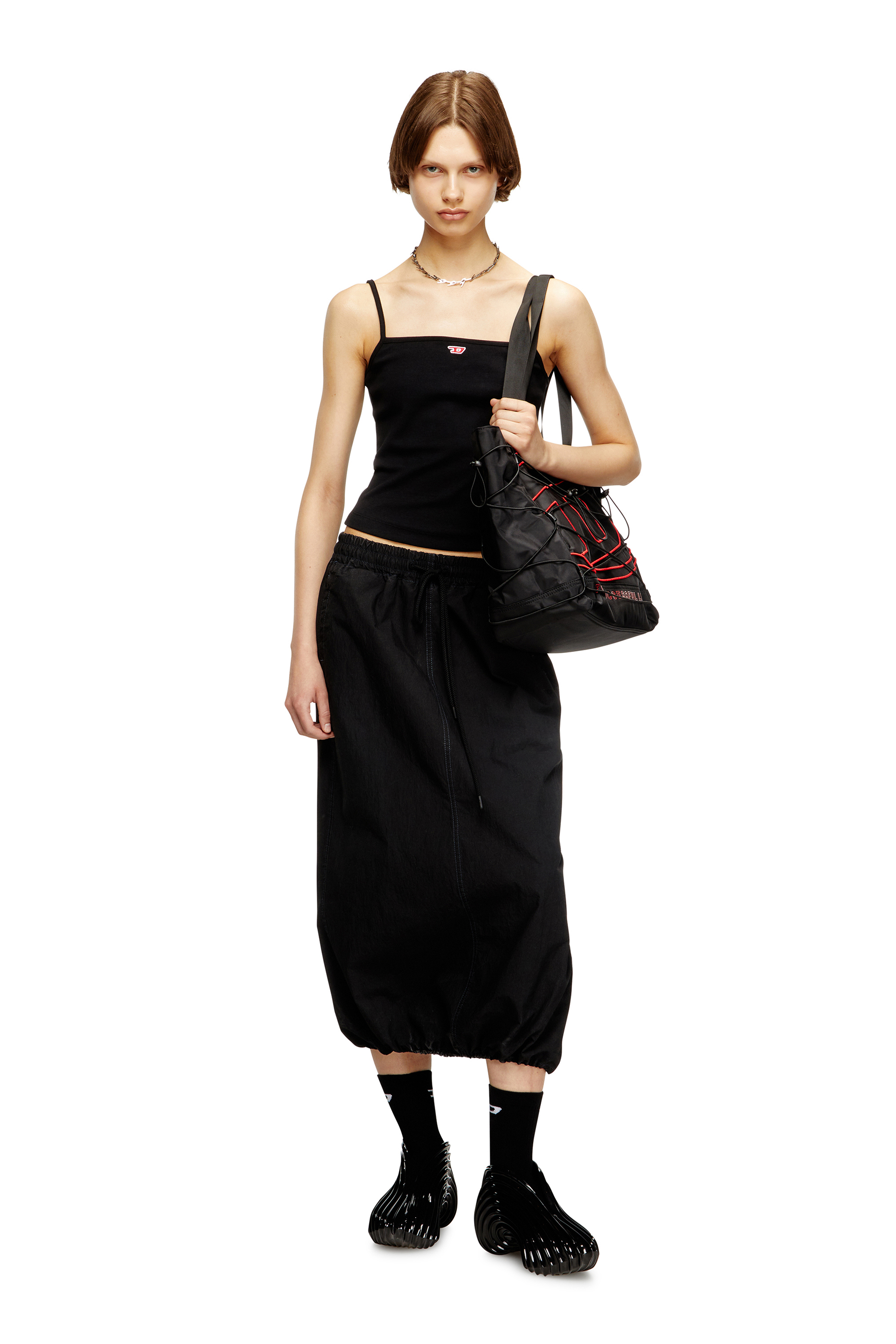 Diesel - MELISSA QUANTUM SNEAKERS X, Unisex's Slip-on sneaker in Melflex® in Black - 7