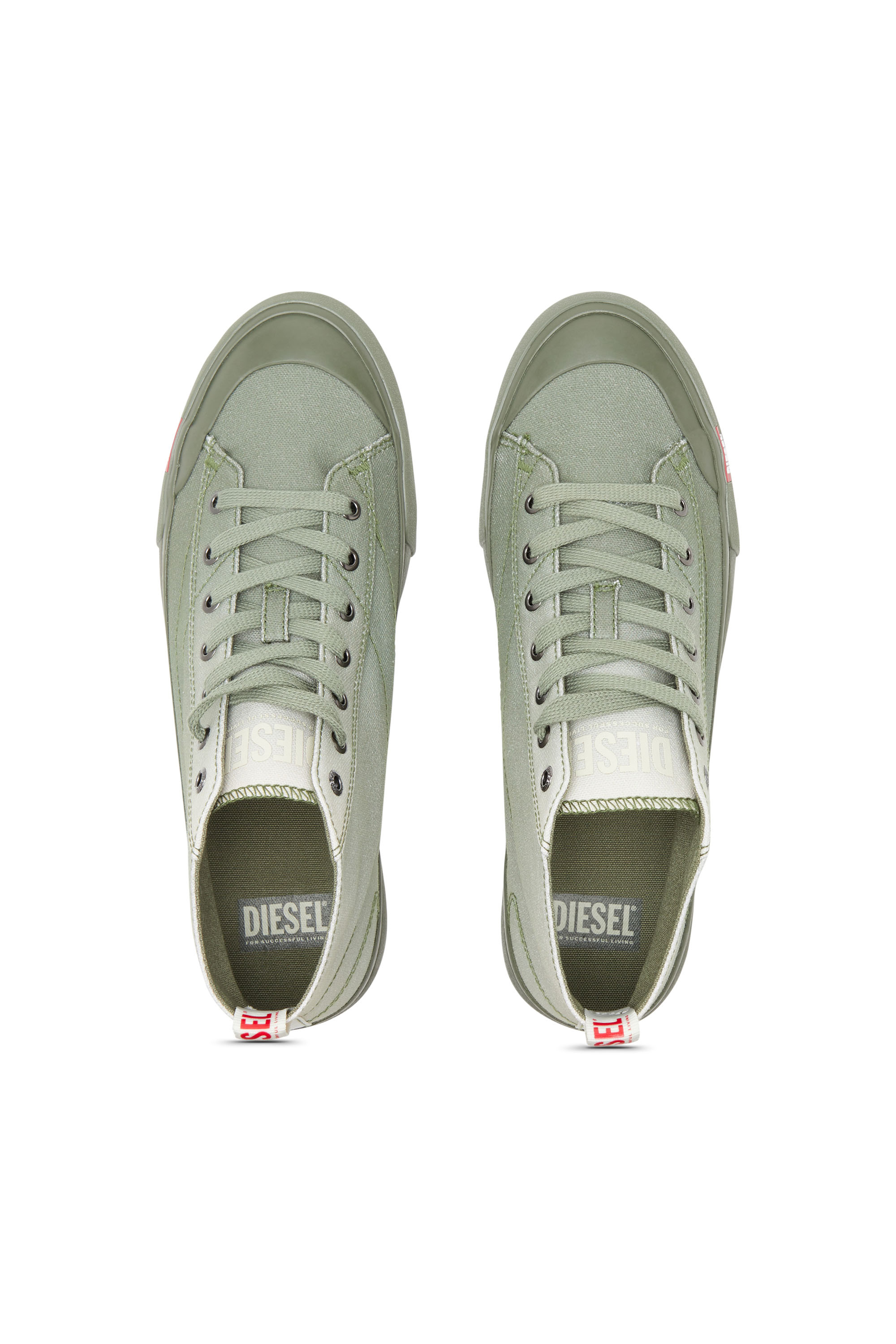Diesel - S-ATHOS MID, Man S-Athos Mid-High-top sneakers in faded canvas in Multicolor - Image 5