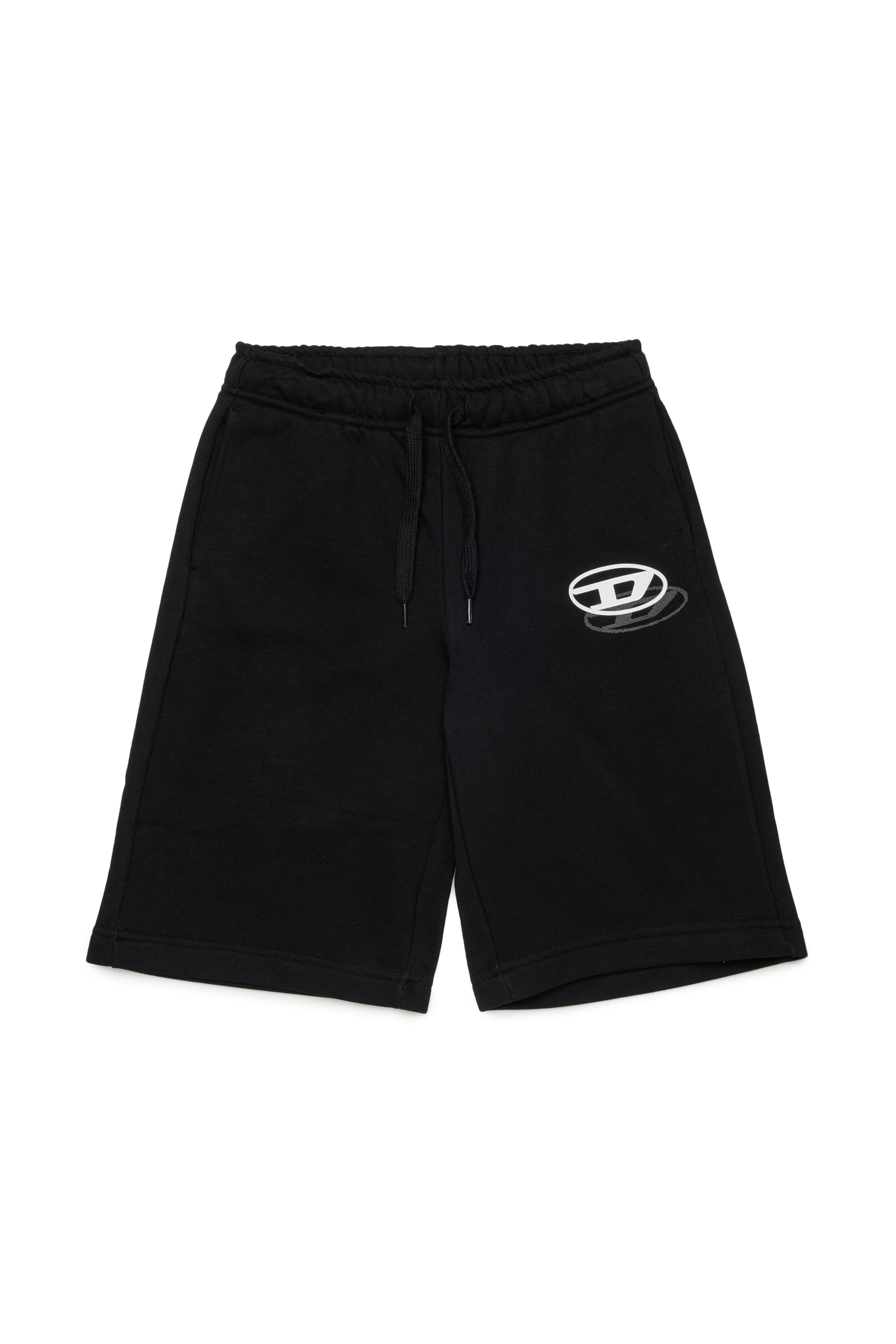 Diesel - PSVALE SHORT, Man's Cotton shorts with shadow logo in Black - 1