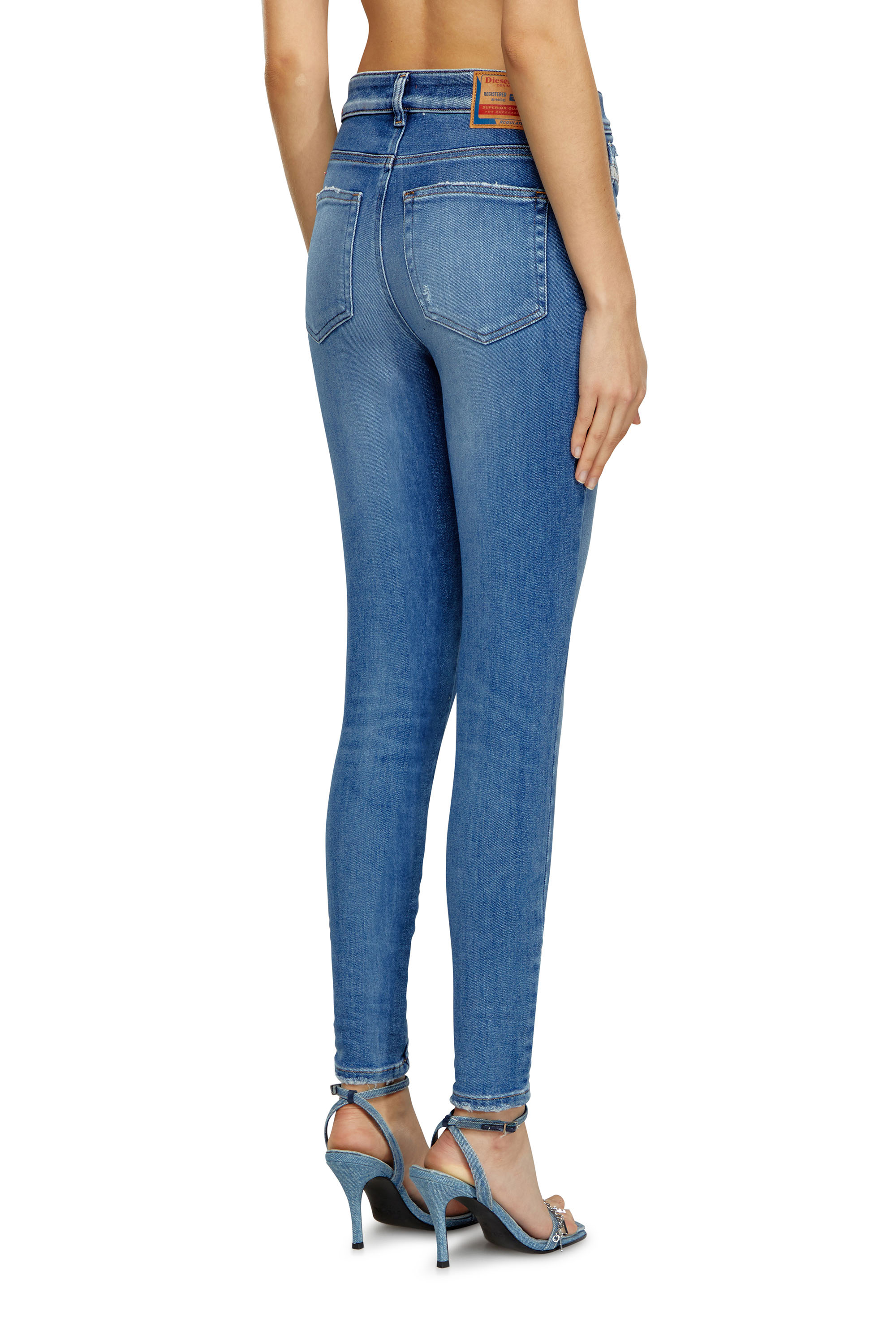 Diesel - Woman Super skinny Jeans 1984 Slandy-High 09H92, Medium blue - Image 3