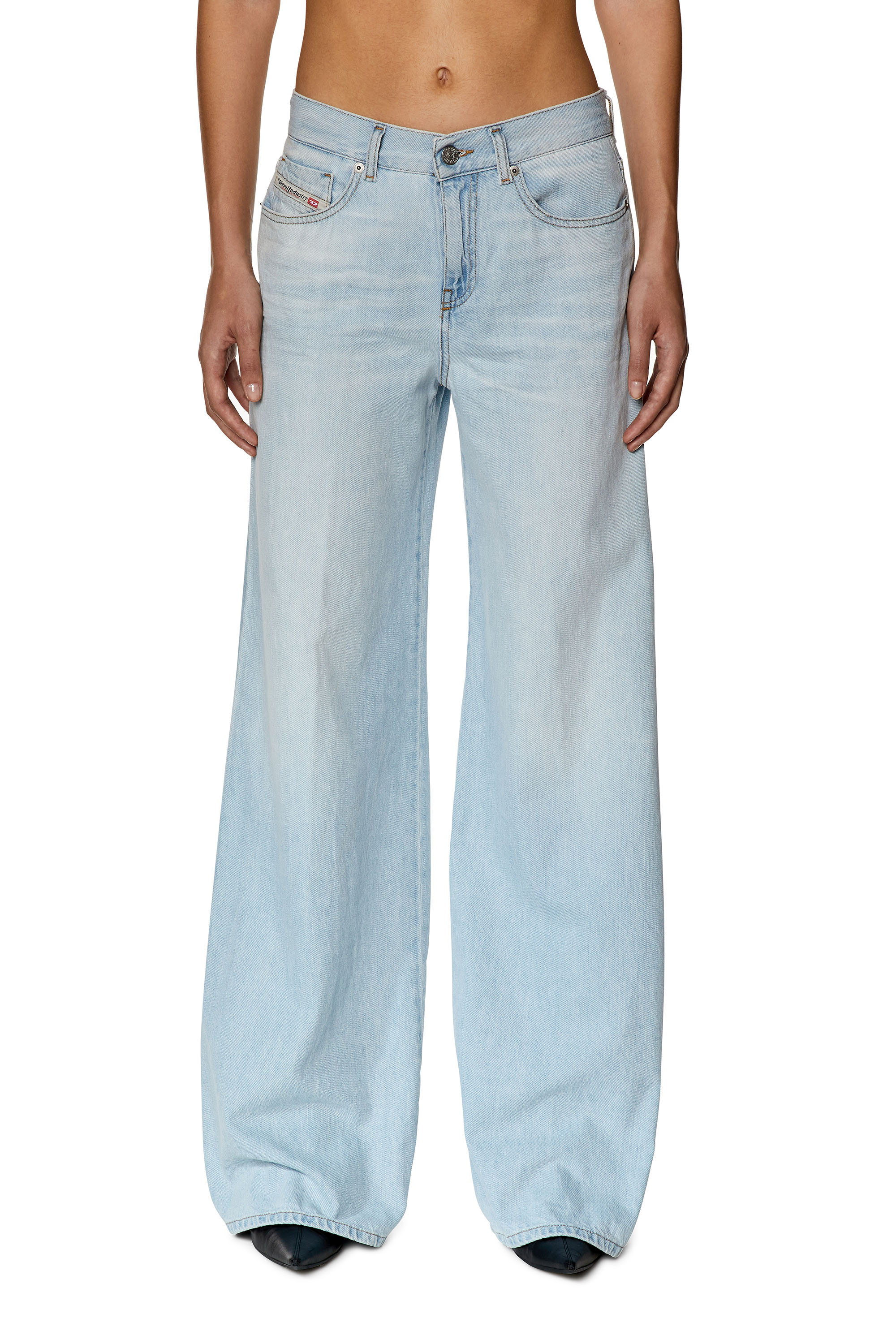 Diesel - Woman's Bootcut and Flare Jeans 1978 D-Akemi 068ES, Light Blue - 3