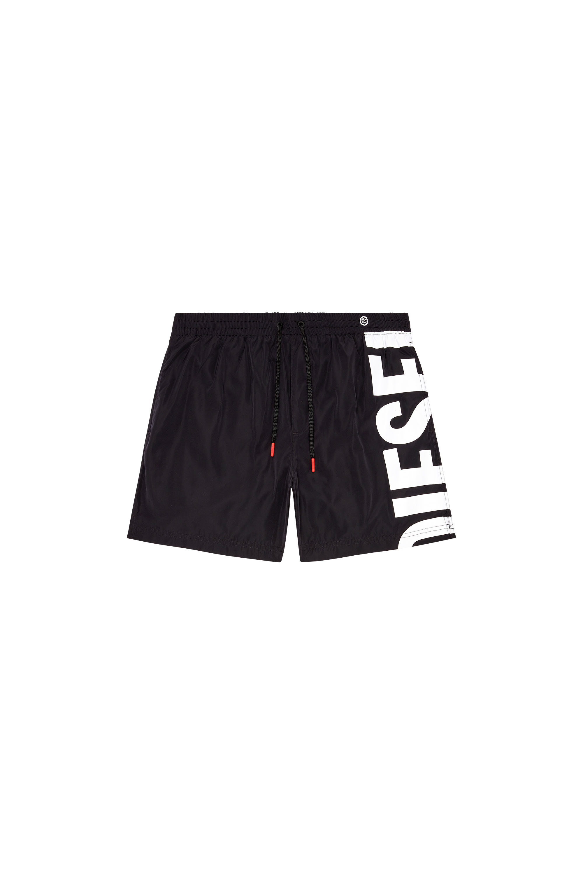 Diesel - BMBX-RIO-41, Man Board shorts with side logo print in Black - Image 4