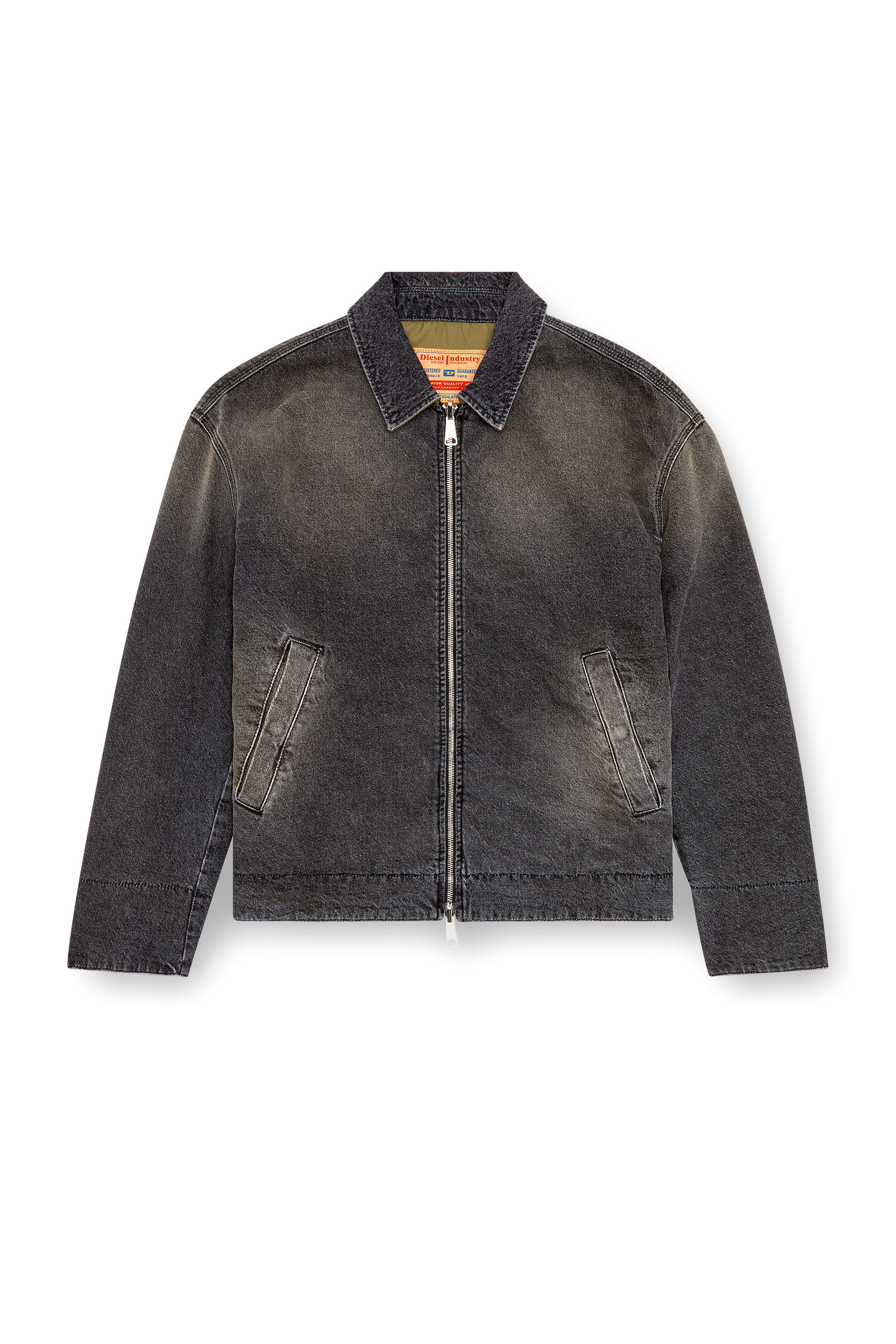 Diesel - D-STACK-S, Man's Reversible jacket in denim and nylon in Black - 3