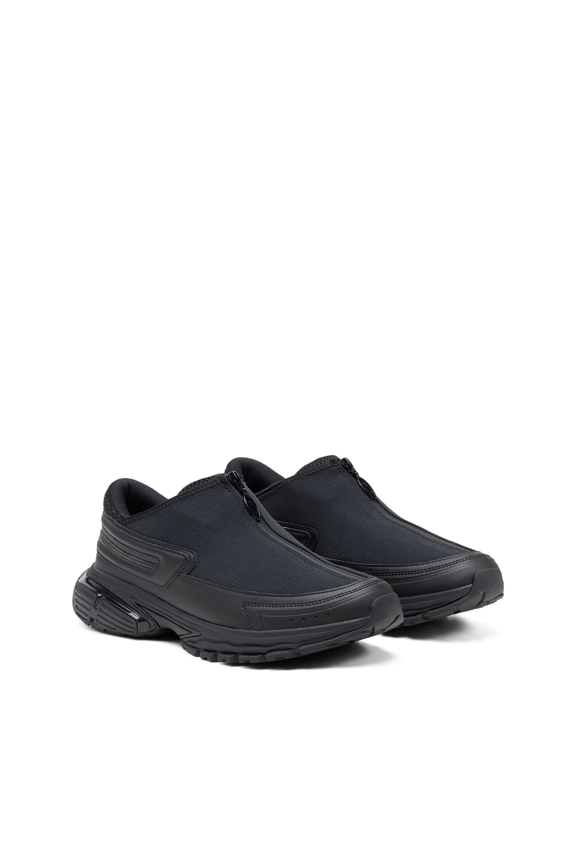 Diesel - S-SERENDIPITY PRO-X1 ZIP X, Unisex S-Serendipity-Slip-on mesh sneakers with zip in Black - Image 2