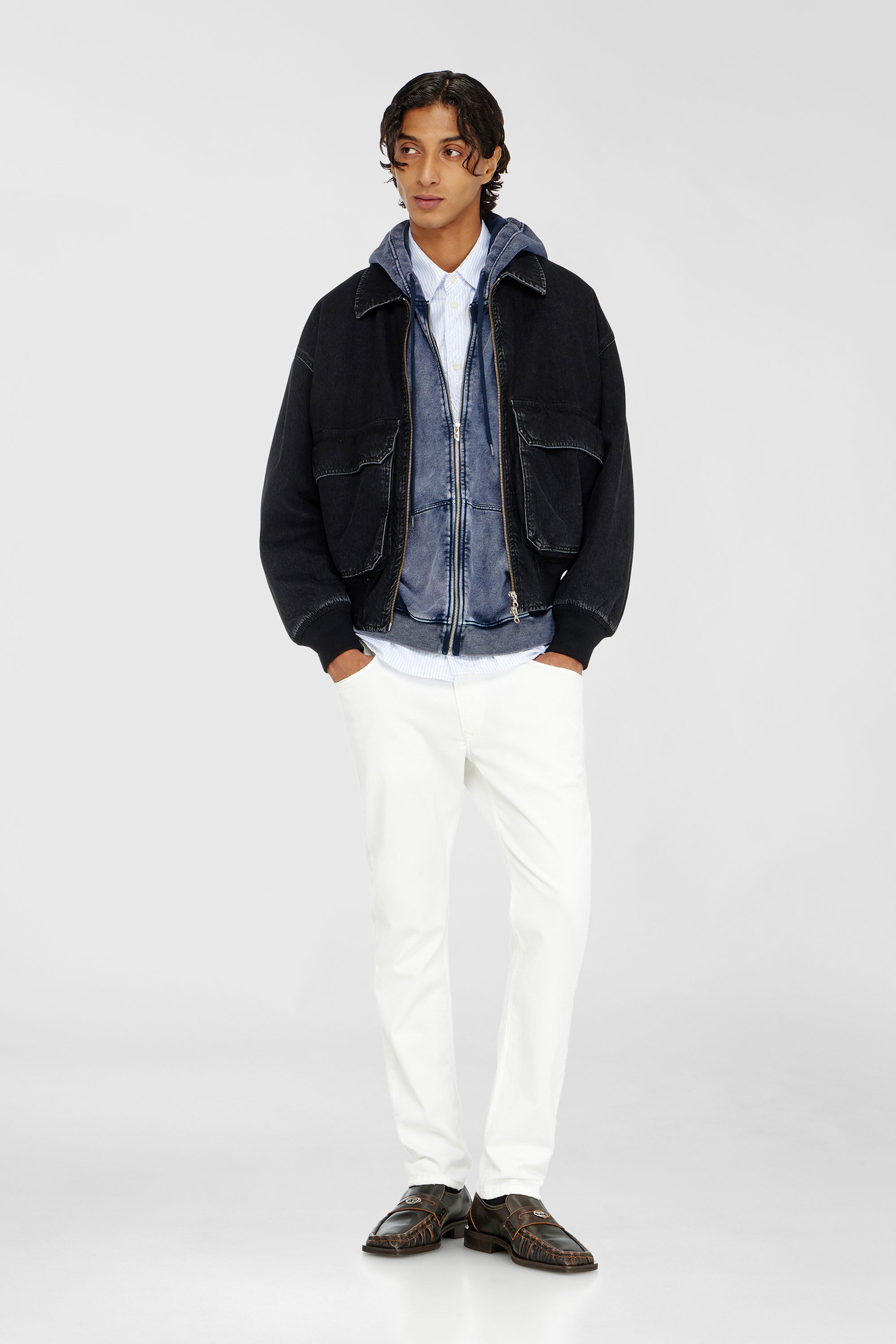 Diesel - Man's Regular 2032 D-Krooley-BW Joggjeans&reg; 068HX, White - 1