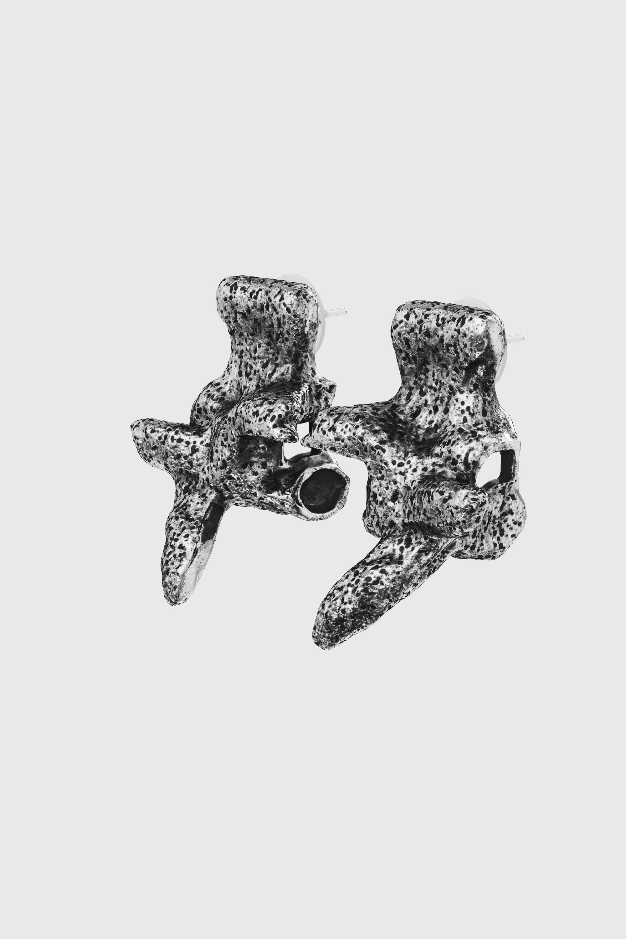 Diesel - DX1710040 JEWELLERY, Unisex's Silver-tone stud earrings in Dark grey - 1