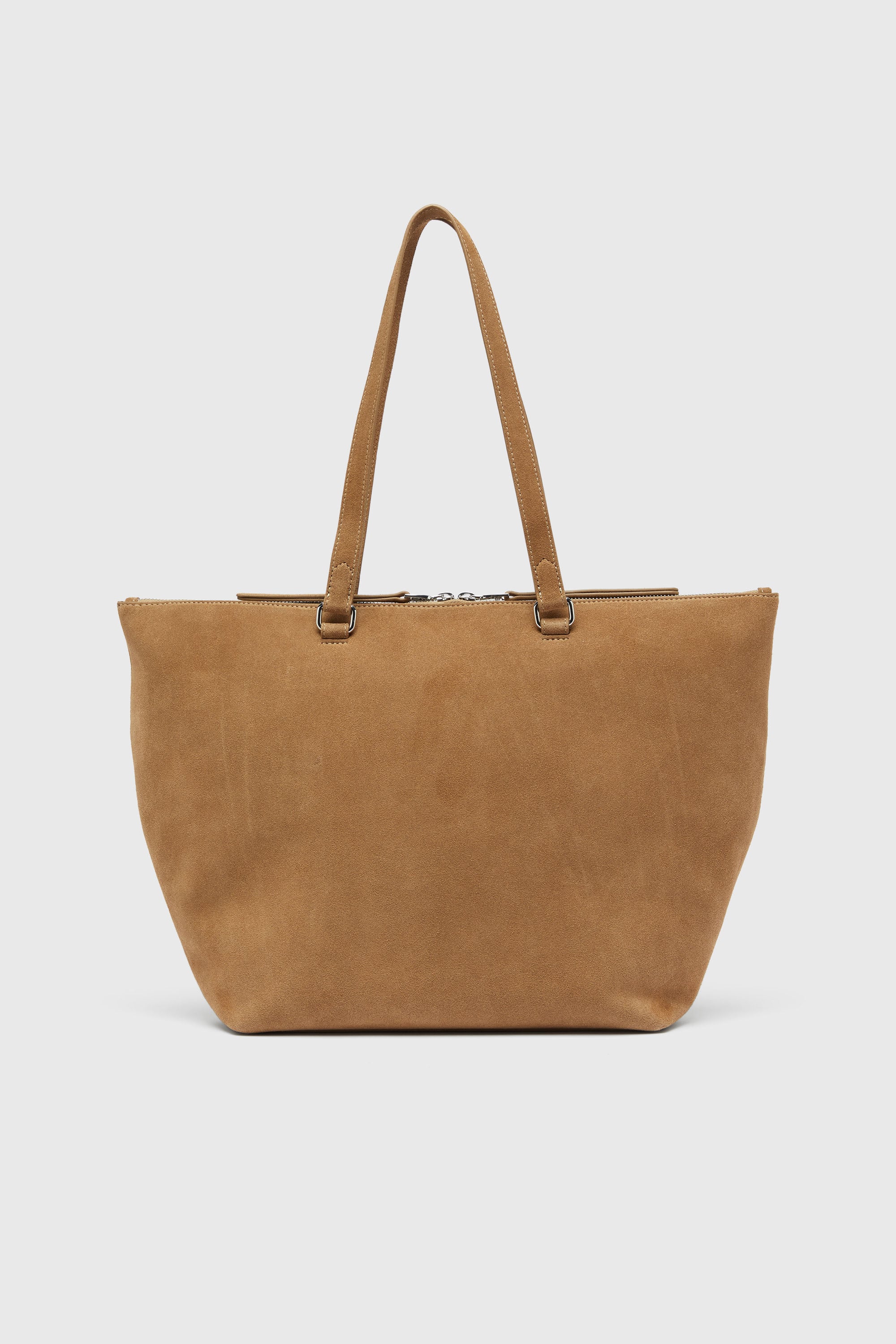 Diesel - 1DR DOME TOTE E/W, Unisex's 1DR Dome-Suede tote with Oval D Logo in Camel - 2