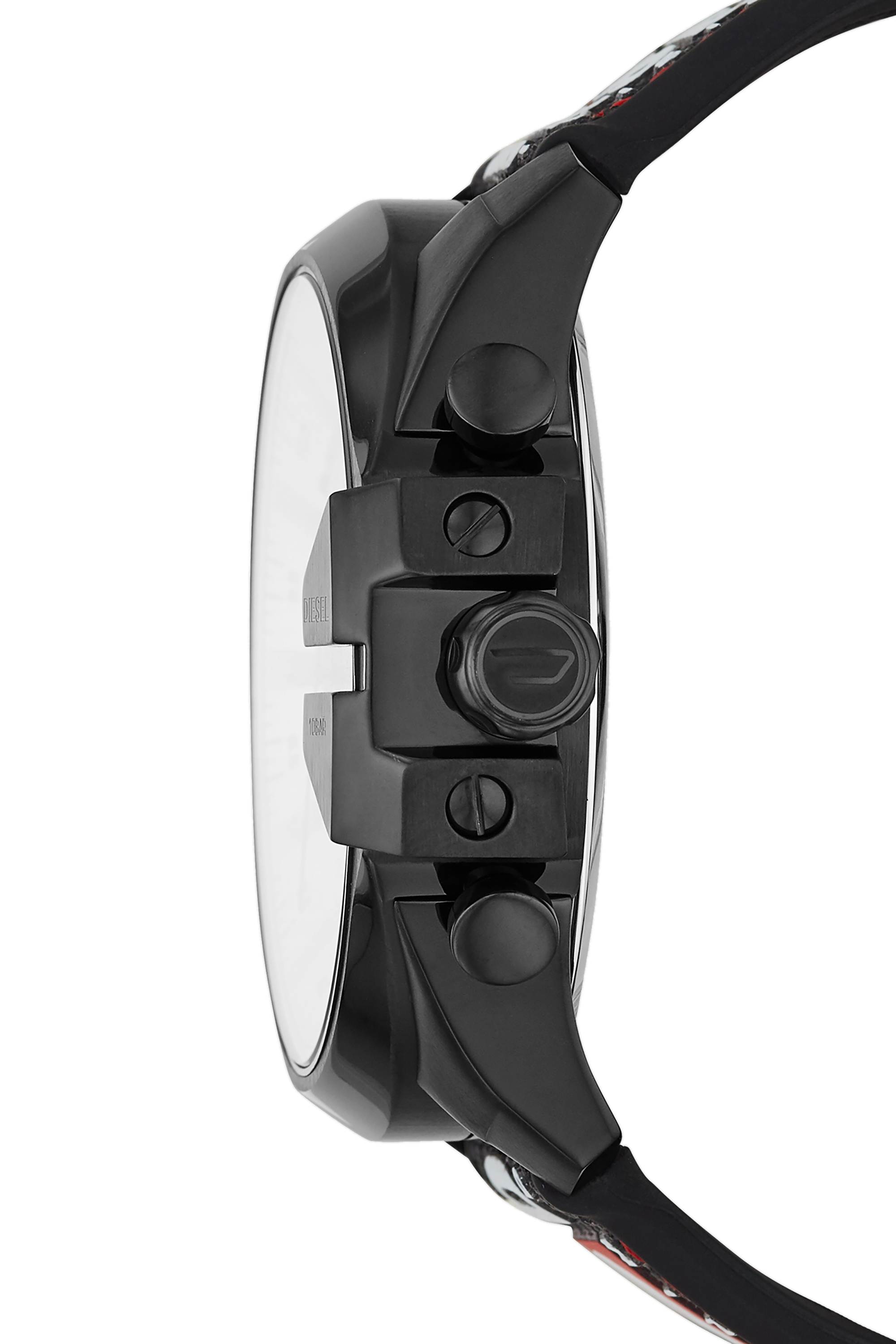 Diesel - DZ4512, Man Mega Chief chronograph black nylon watch in Black - Image 2