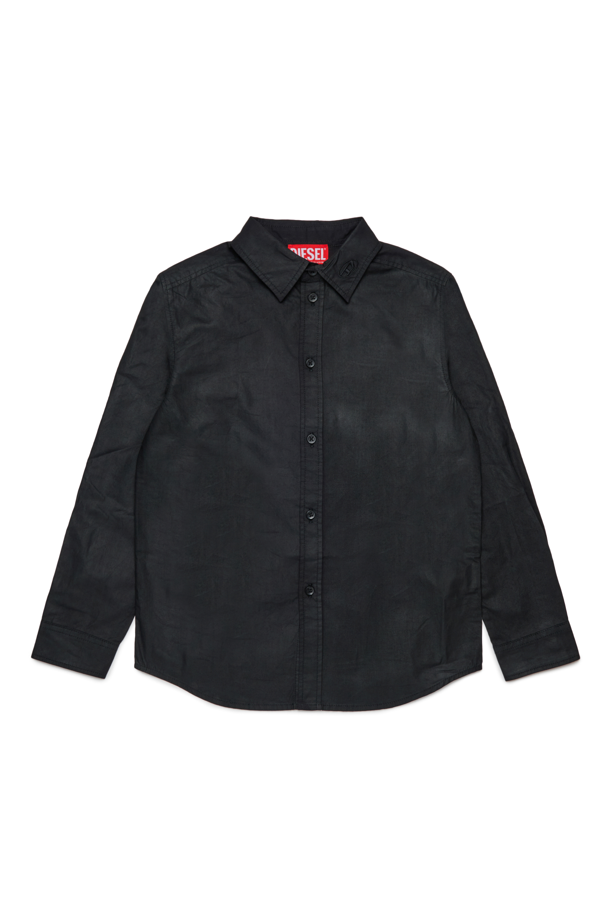 Diesel - CSTANLEYX, Man's Cotton shirt in Black - 1