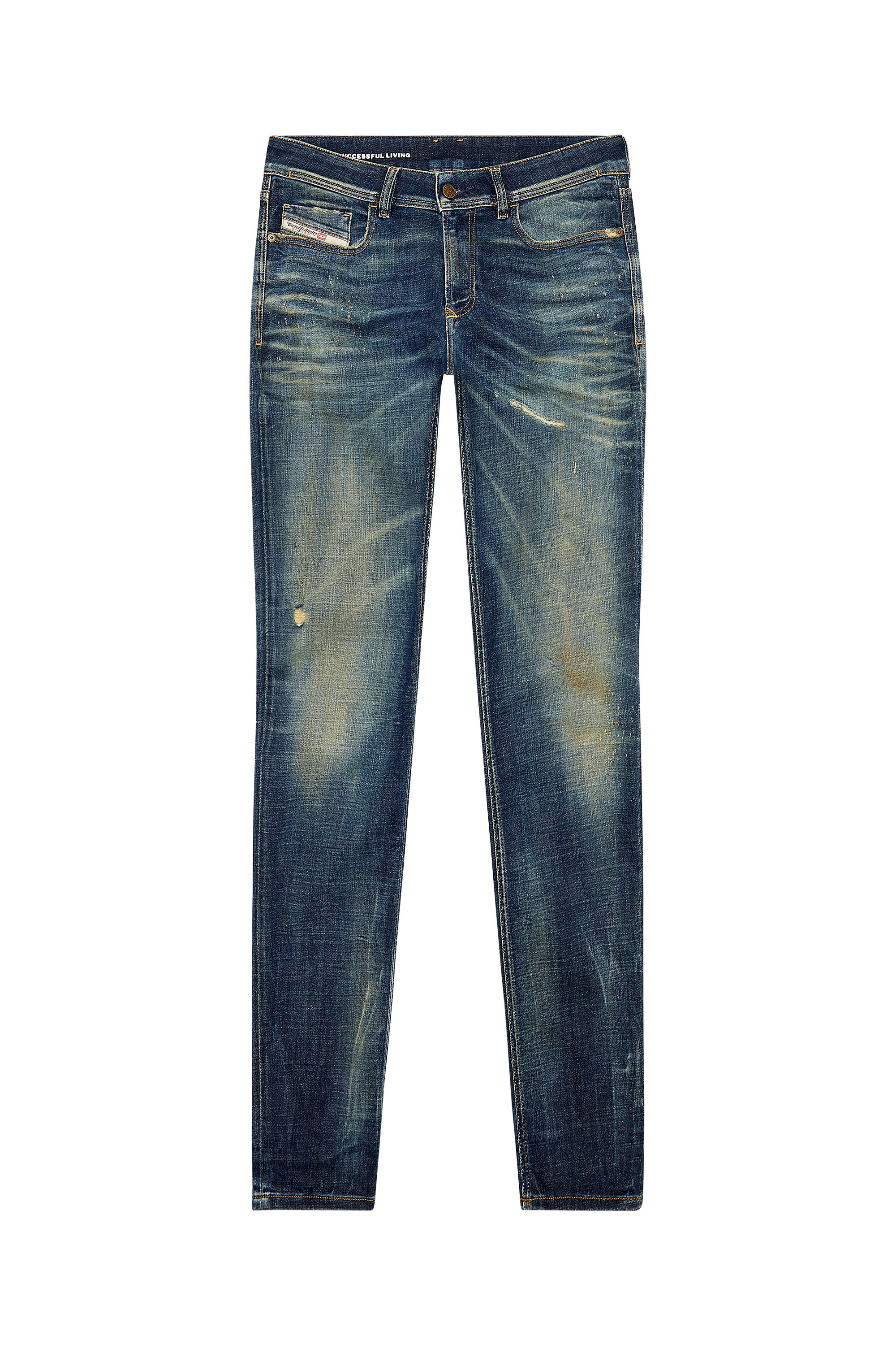 Diesel - Man Skinny Jeans 1979 Sleenker 09H77, Dark Blue - Image 3