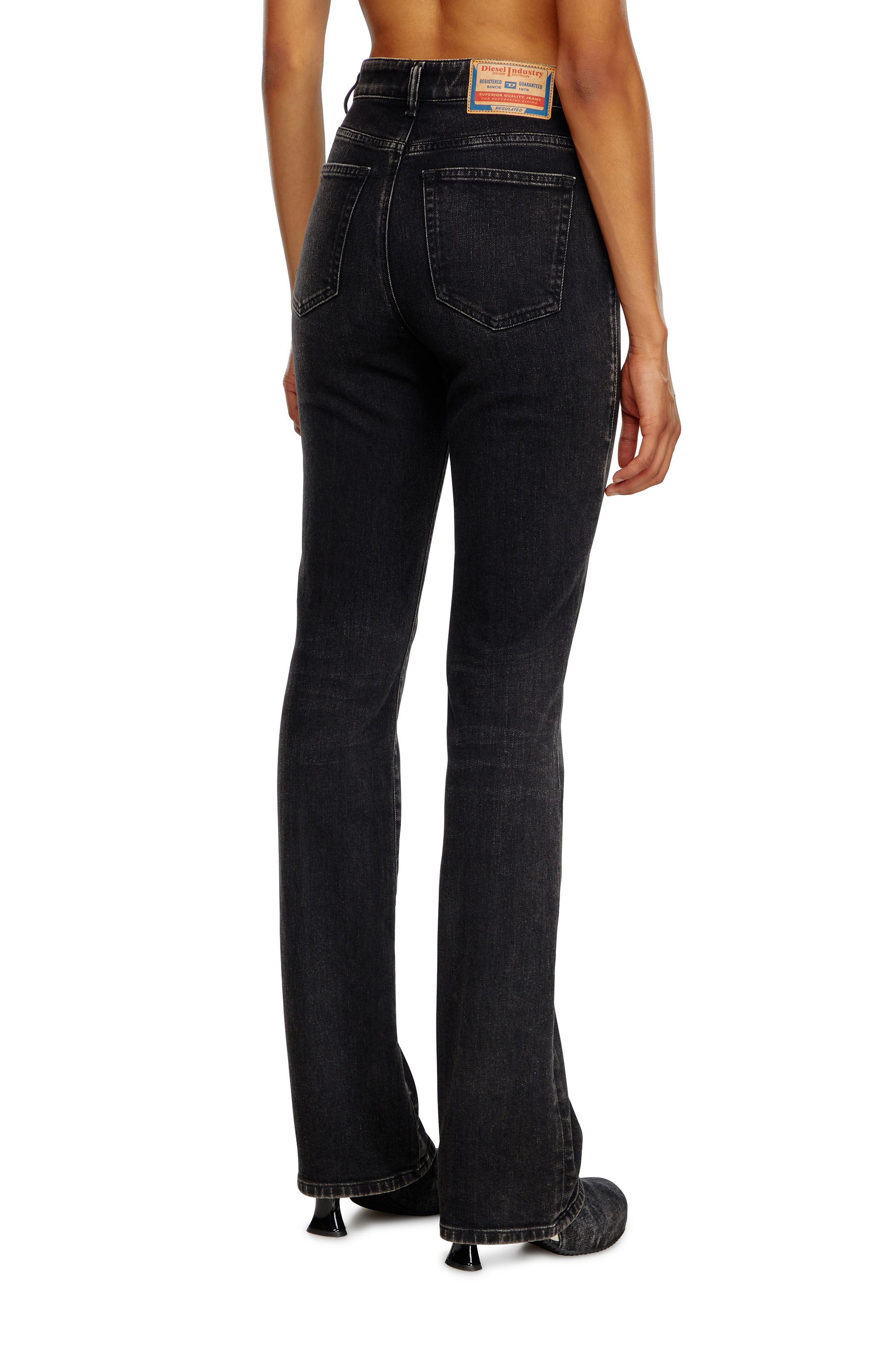 Diesel - Woman Bootcut and Flare Jeans 2003 D-Escription 09I30, Black/Dark grey - Image 1