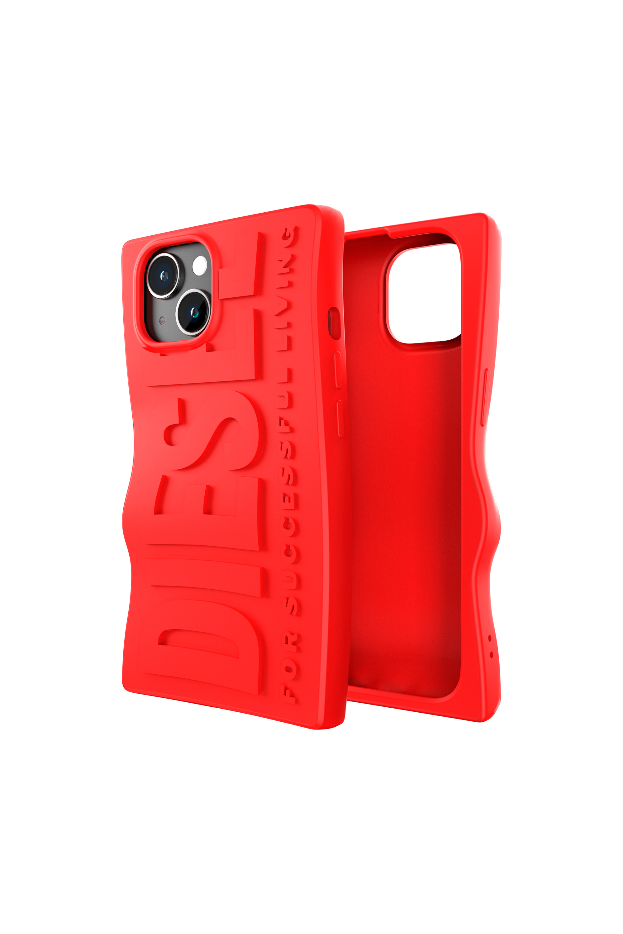 Diesel - 54116 MOULDED CASE, Unisex D By case iP15 in Red - Image 1