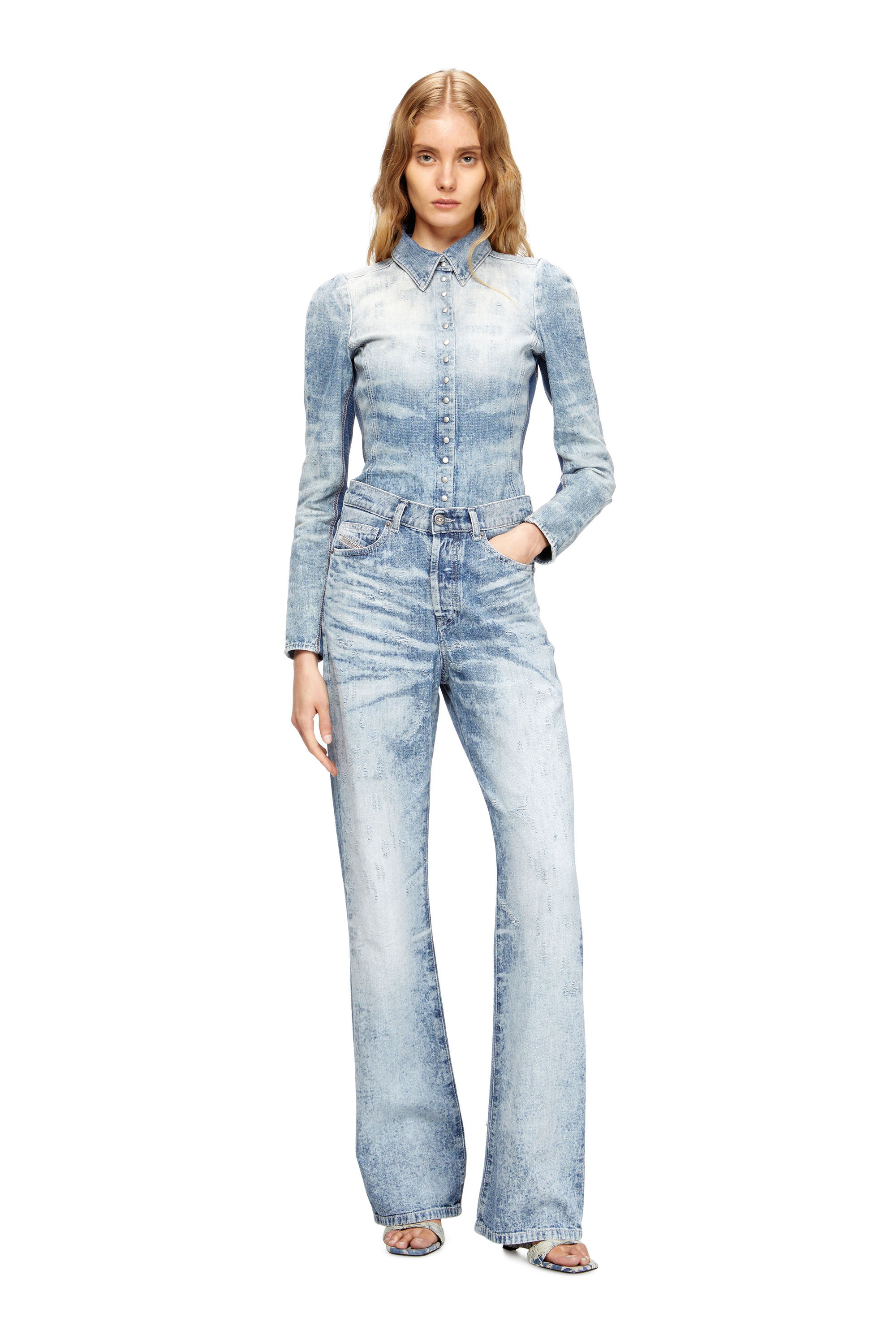 Regular Jeans 1971 D-Sent 068TY, Light Blue Diesel - Woman's Regular Jeans 1971 D-Sent 068TY, Light Blue - 1