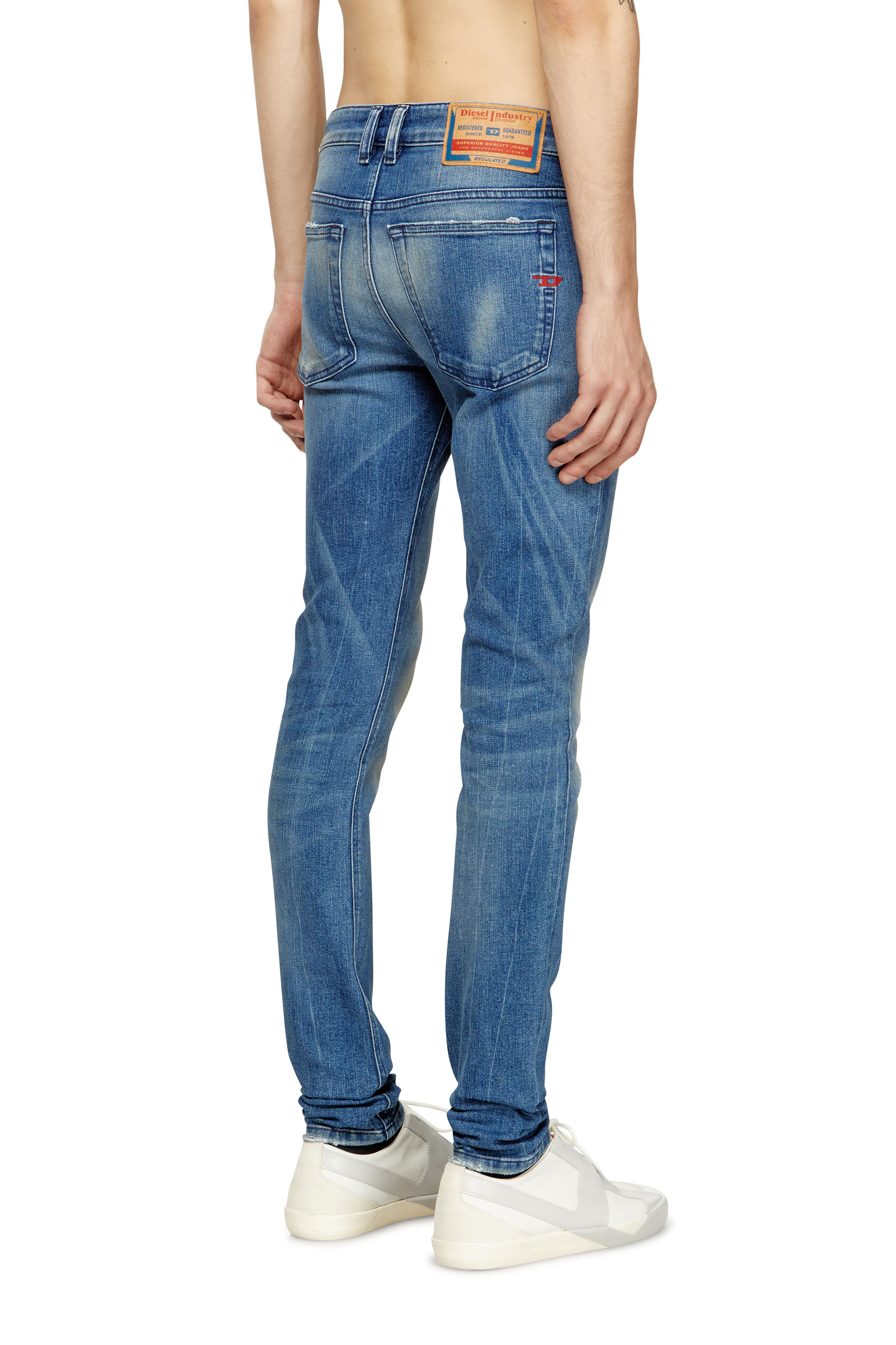 Skinny Jeans 1979 Sleenker 0DBDR, Medium blue Diesel - Man's Skinny Jeans 1979 Sleenker 0DBDR, Medium blue - 4