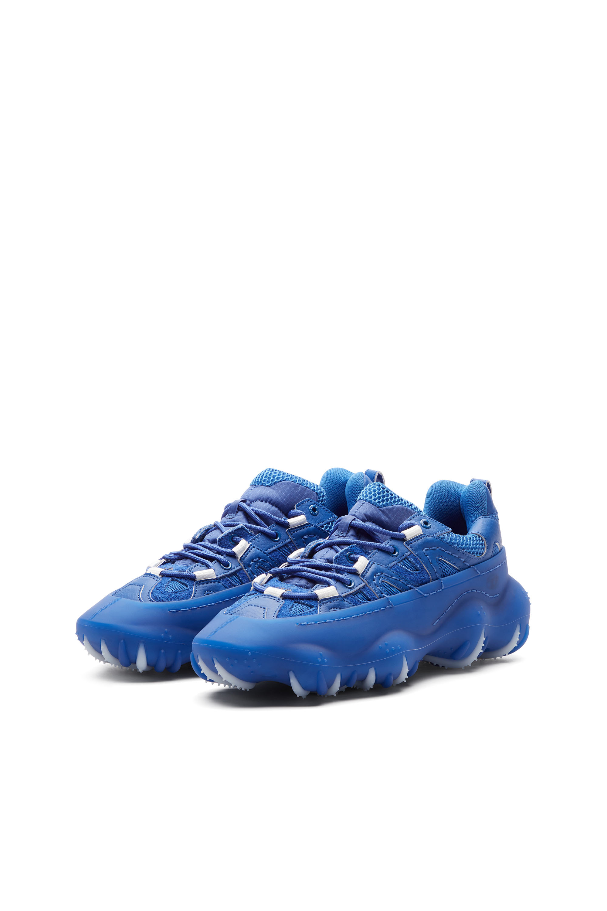 Diesel - S-PROTOTYPE P1, Man S-Prototype P1-Low-top sneakers with rubber overlay in Blue - Image 8