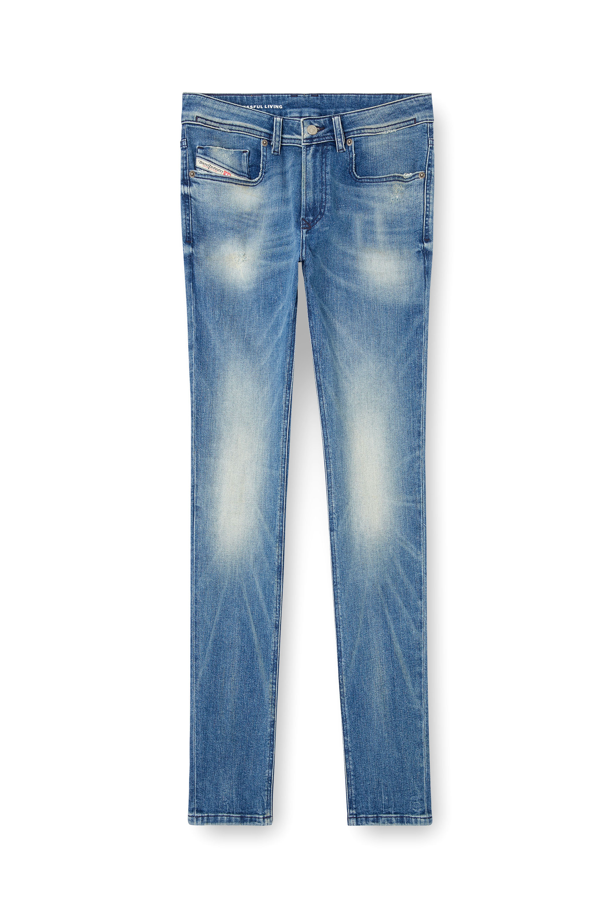 Skinny Jeans 1979 Sleenker 0DBDR, Medium blue Diesel - Man's Skinny Jeans 1979 Sleenker 0DBDR, Medium blue - 2