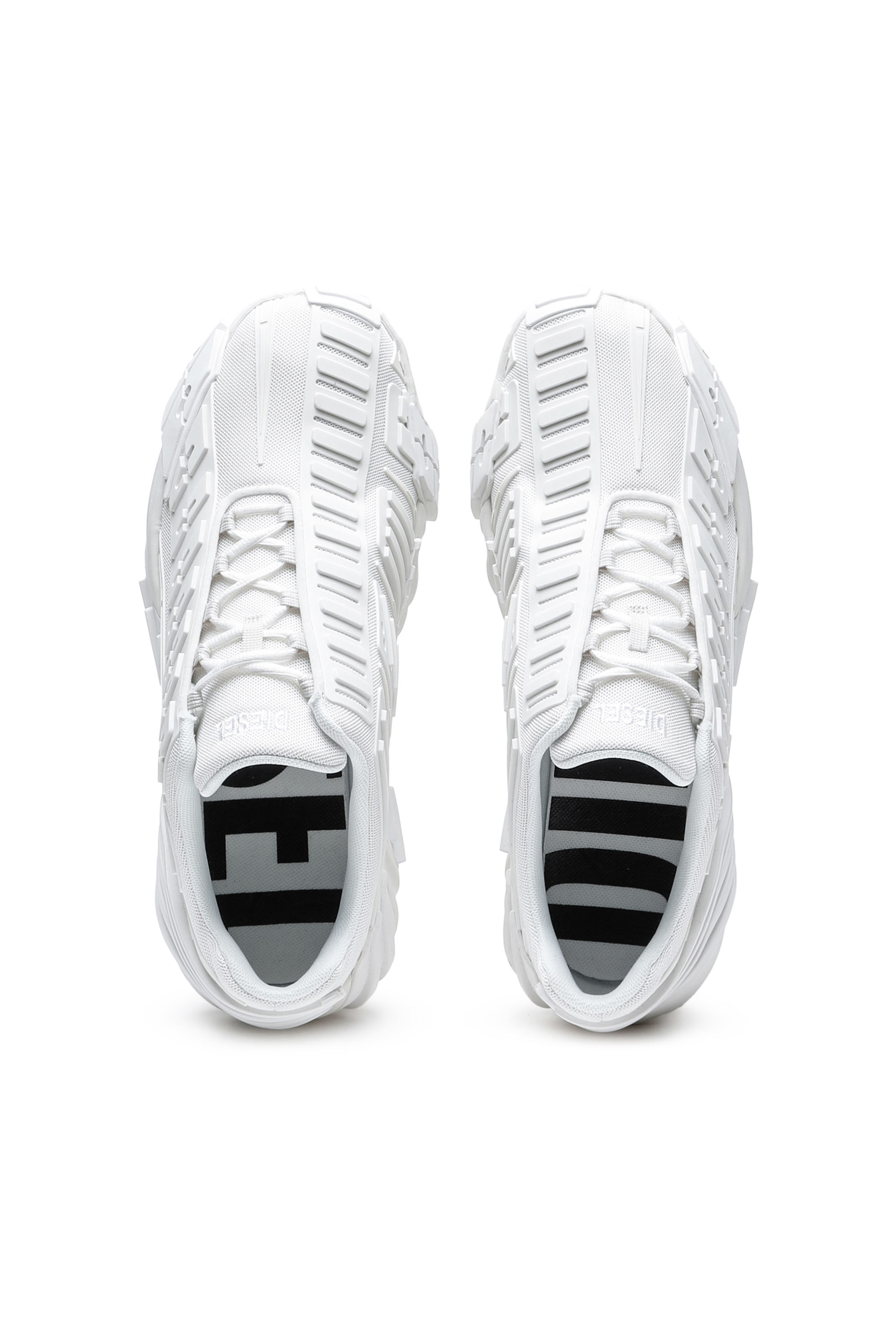 Diesel - S-PROTOTYPE LOW W, Woman S-Prototype Low W - Sneakers in mesh and rubber in White - Image 3