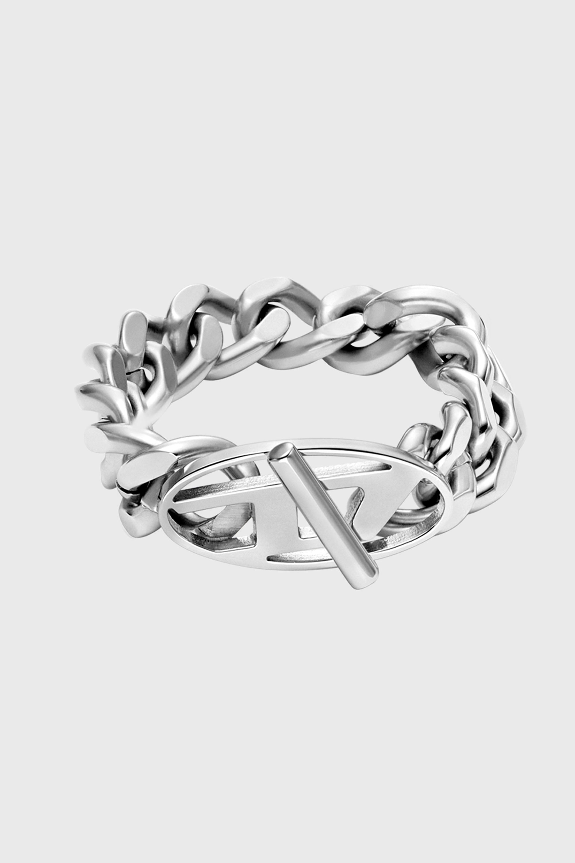 Diesel - DX1533040, Unisex's Stainless Steel Soft Chain Ring in Silver - 2
