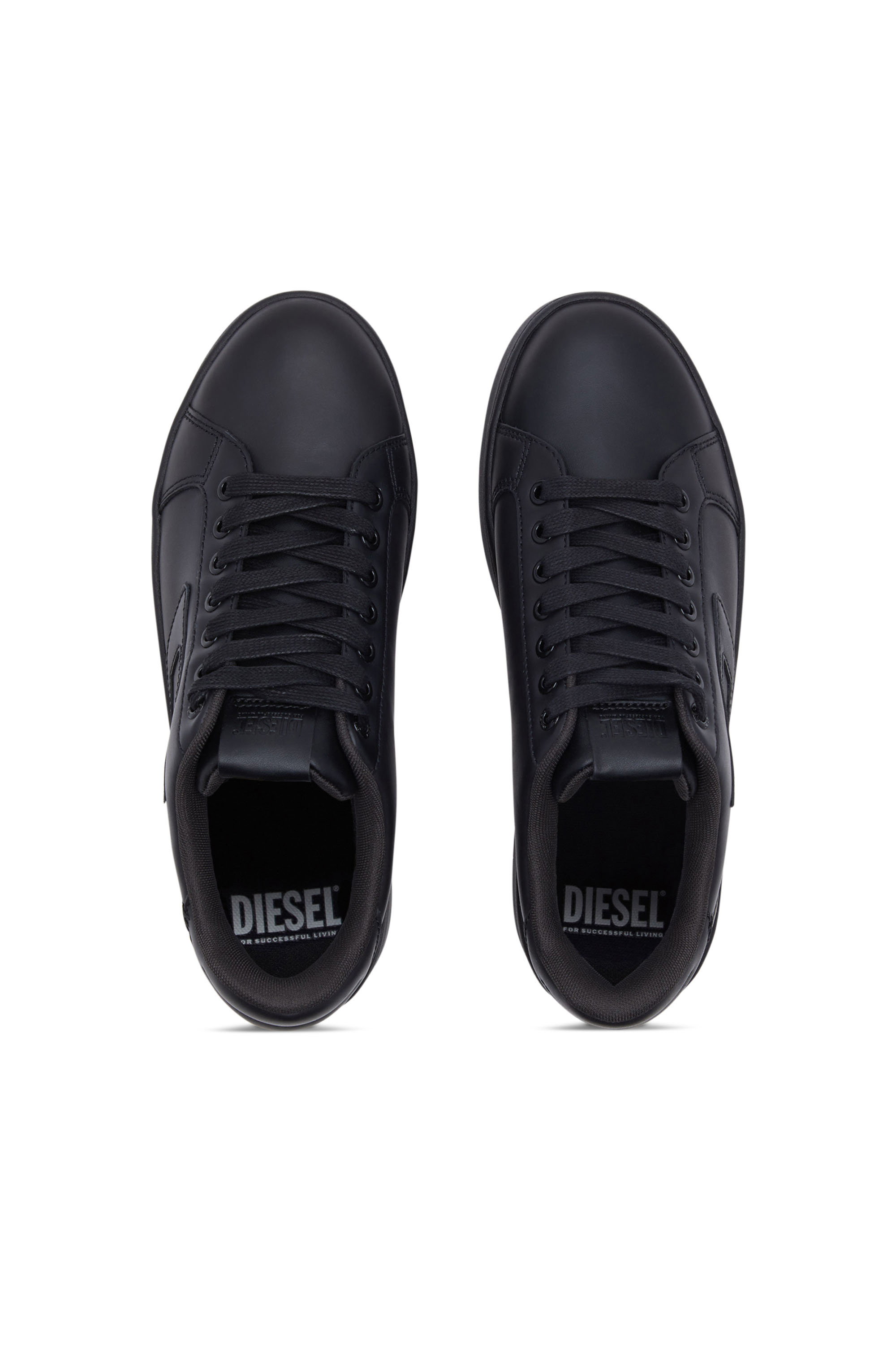 Diesel - S-ATHENE BOLD X, Woman S-Athene Bold-Flatform sneakers in leather in Black - Image 5