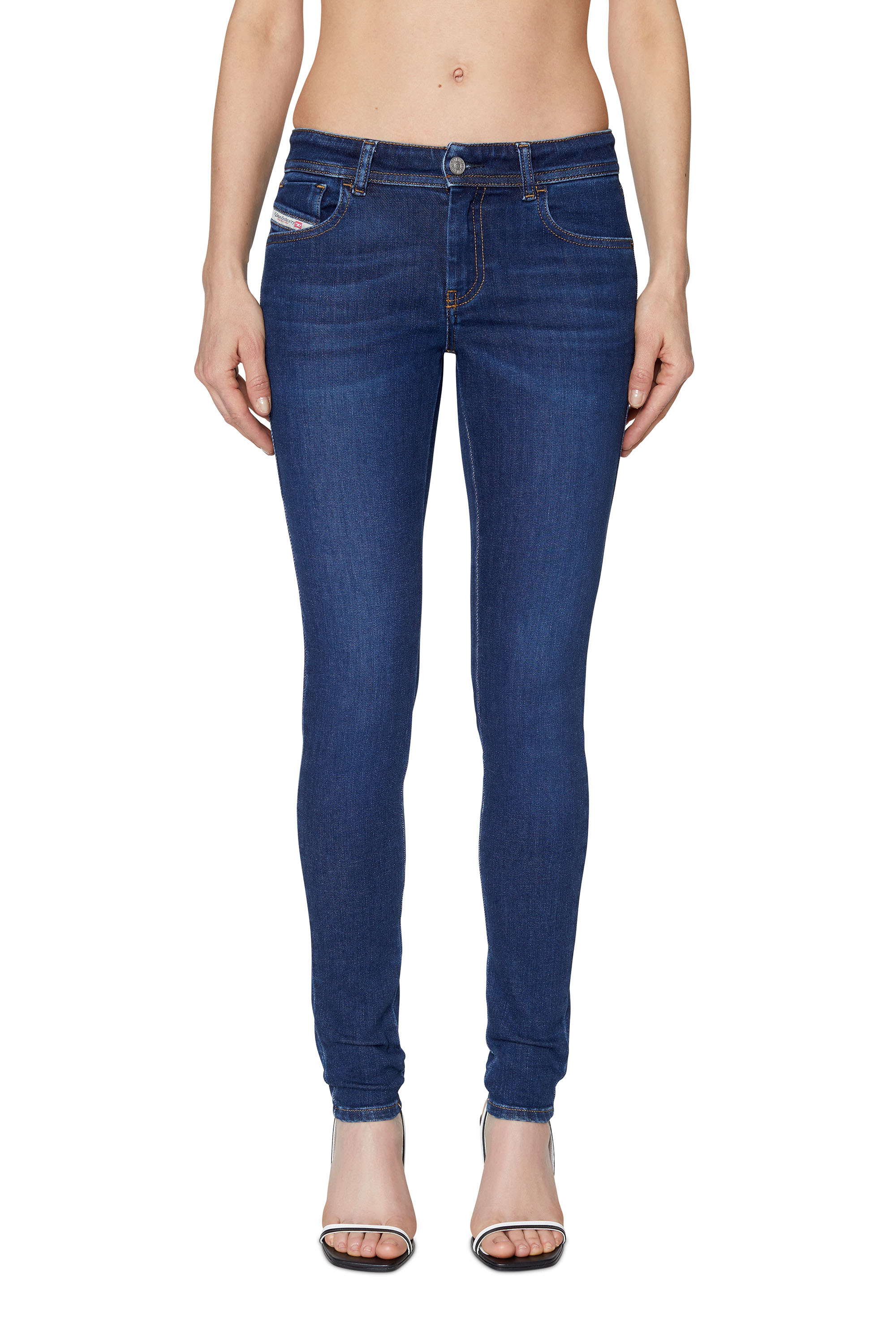 Diesel - Super skinny Jeans 2018 Slandy-Low 09C19, Dark Blue - Image 1