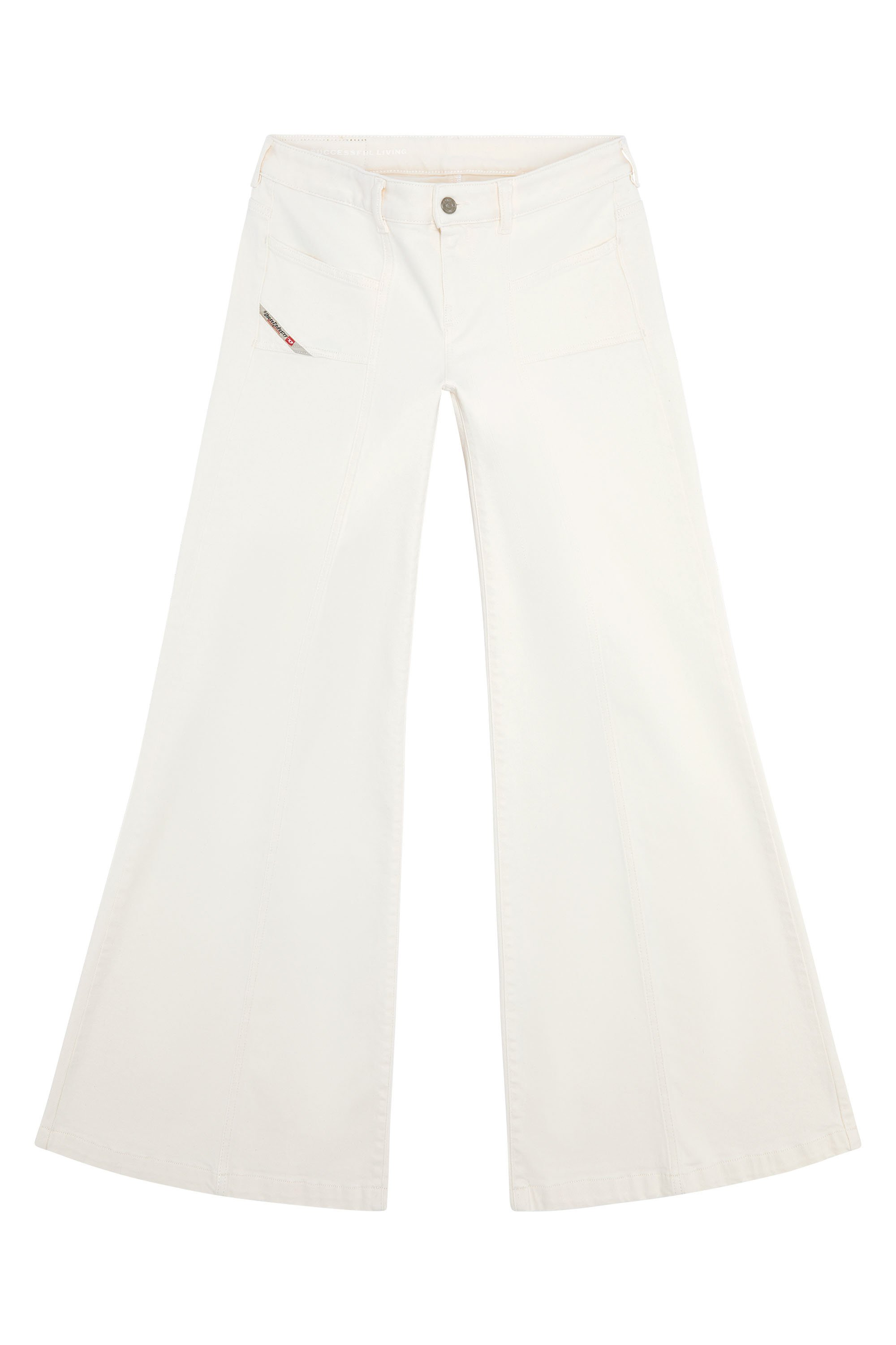 Diesel - Bootcut and Flare Jeans D-Akii 09J68, White - Image 5
