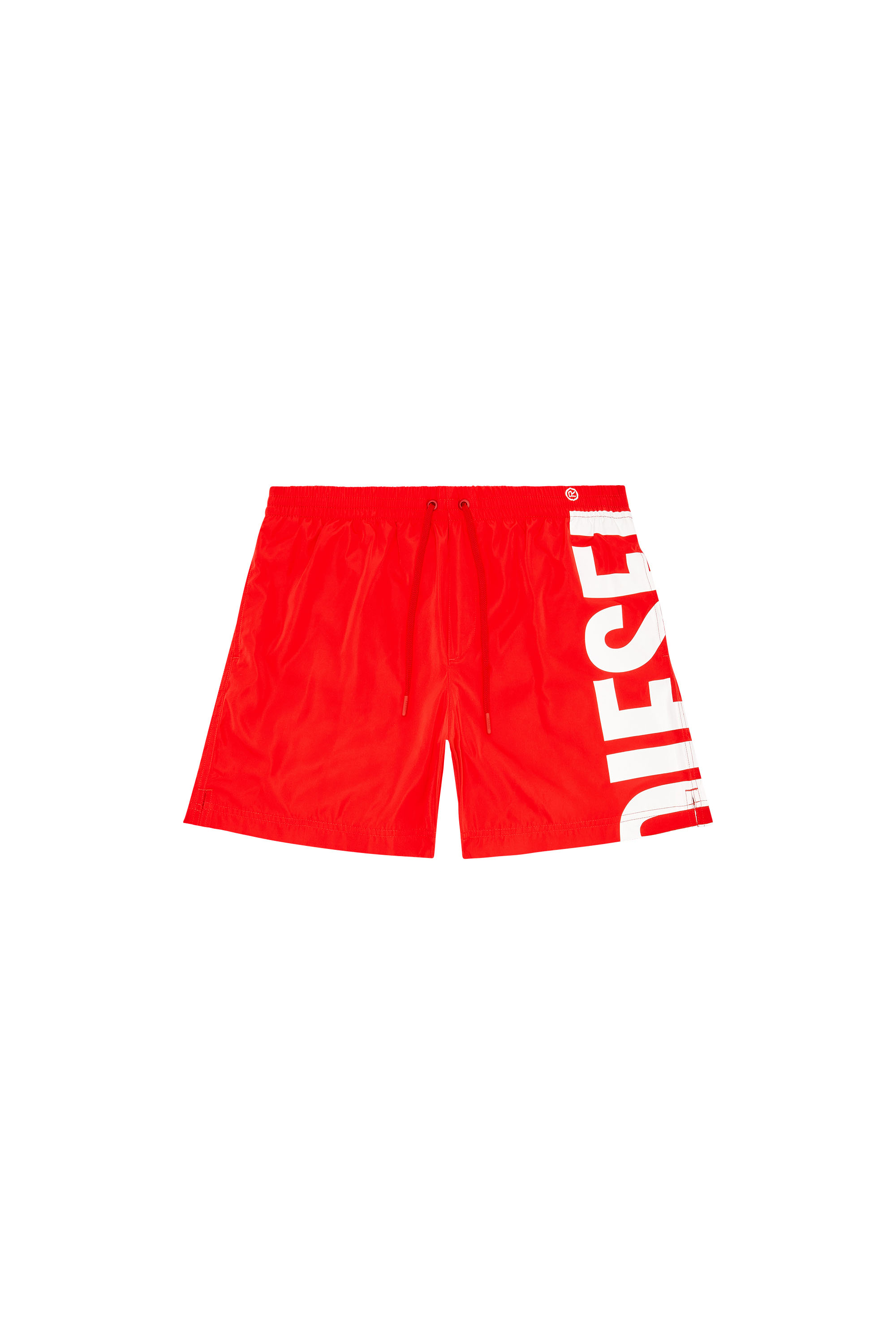 Diesel - BMBX-RIO-41, Man Board shorts with side logo print in Red - Image 4