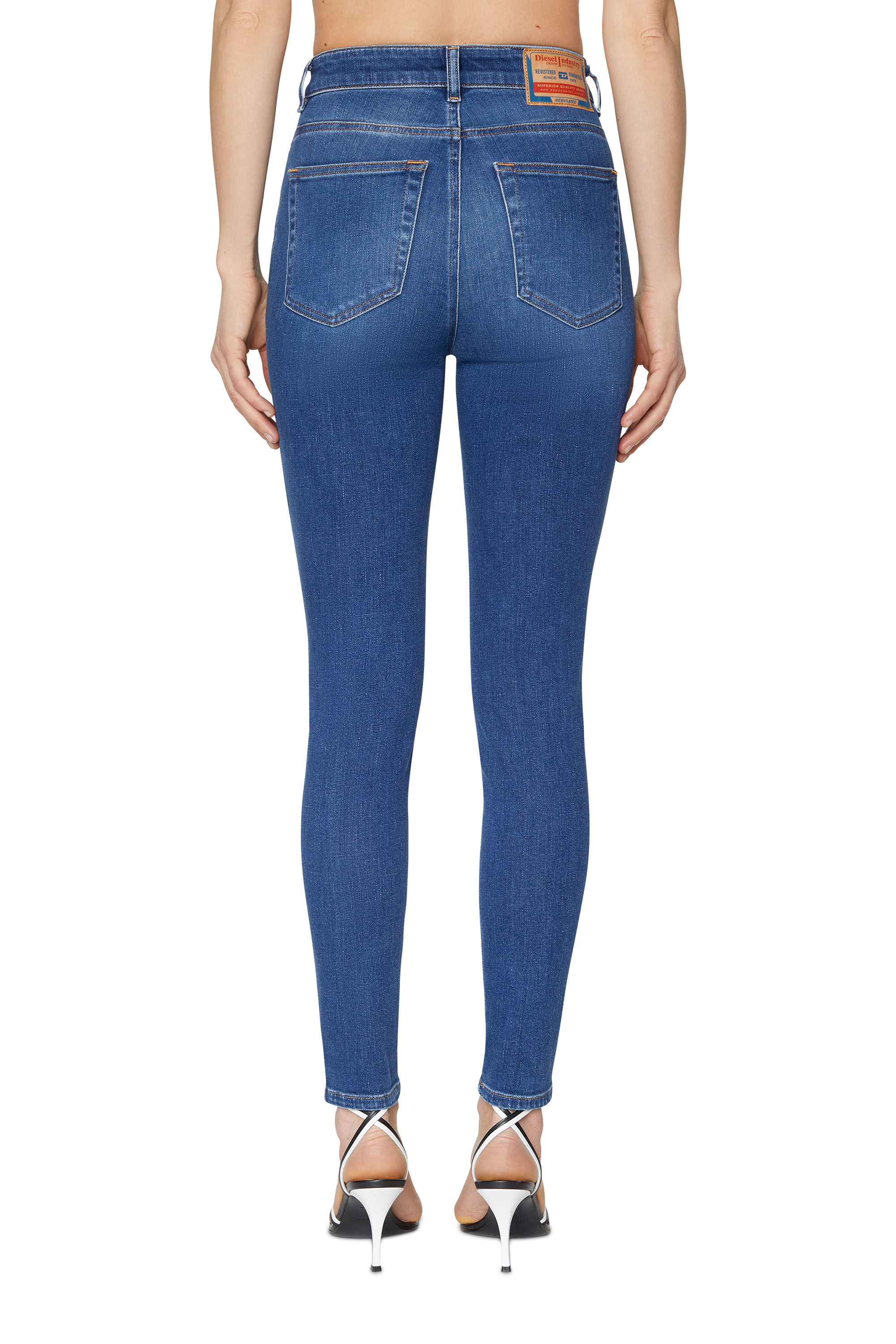 Diesel - Super skinny Jeans 1984 Slandy-High 09C21, Medium blue - Image 2