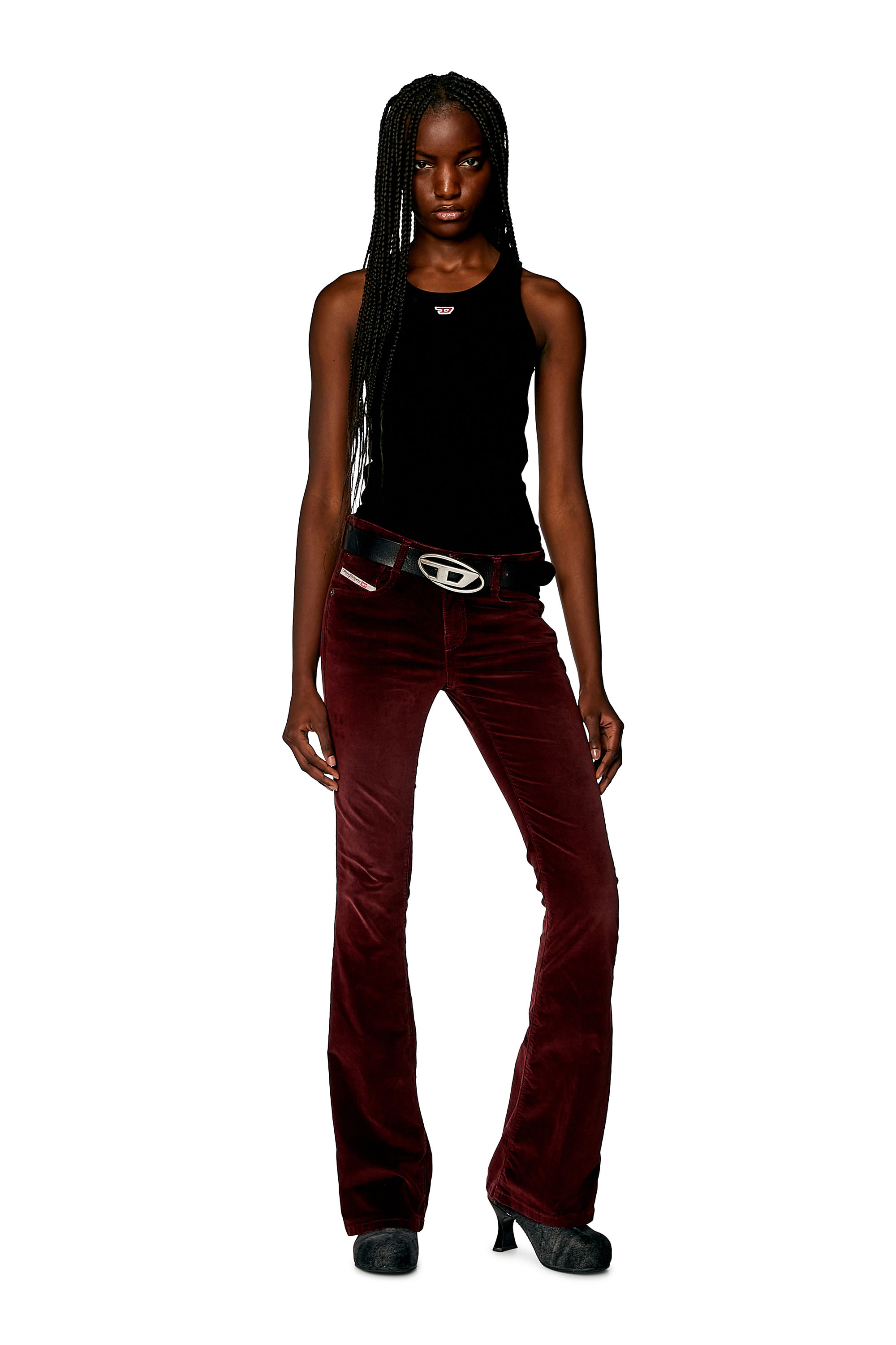 Diesel - Woman Bootcut and Flare Jeans 1969 D-Ebbey 003HL, Red - Image 2