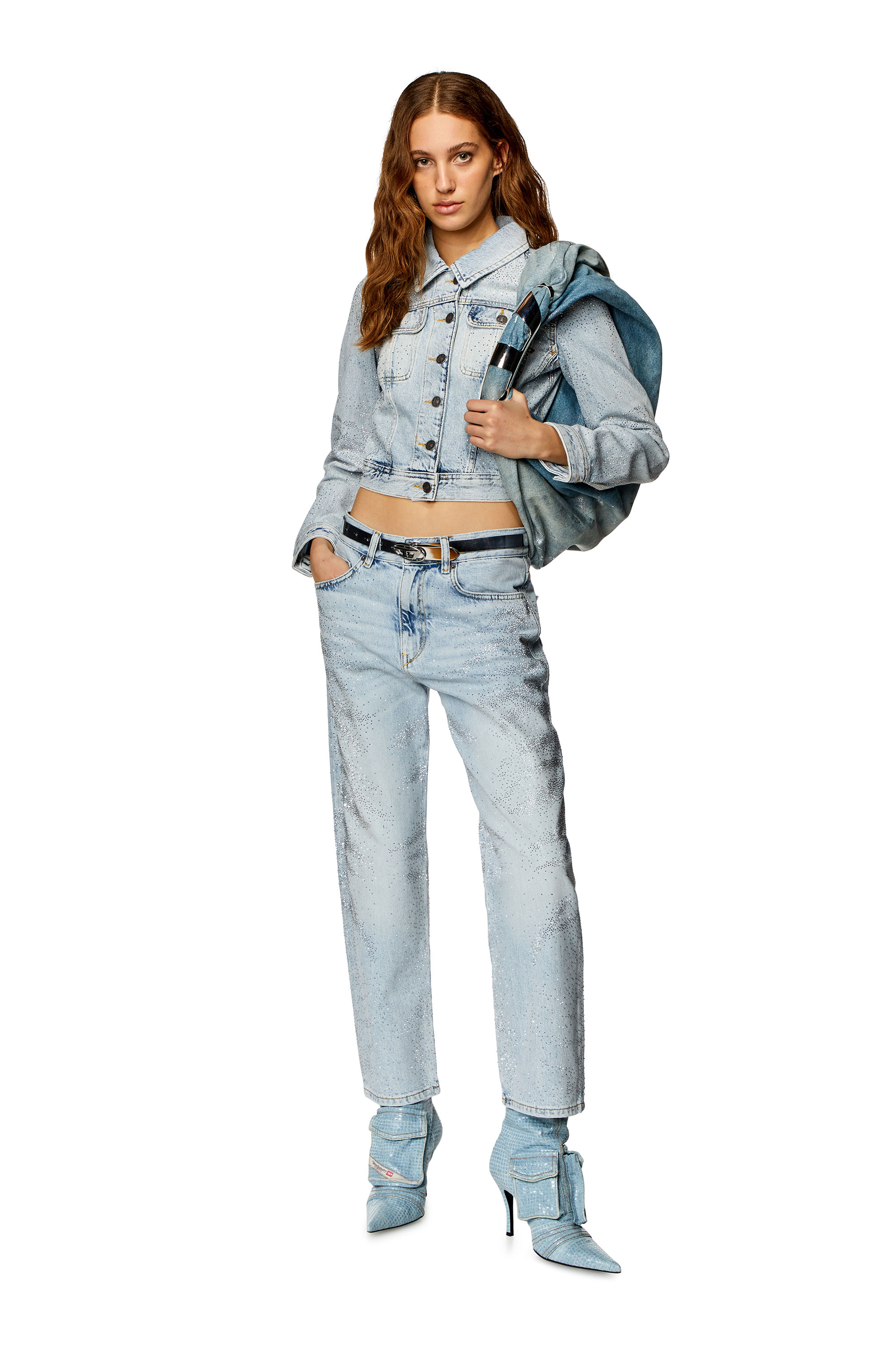 Diesel - Woman Boyfriend Jeans 2016 D-Air 09I86, Light Blue - Image 2