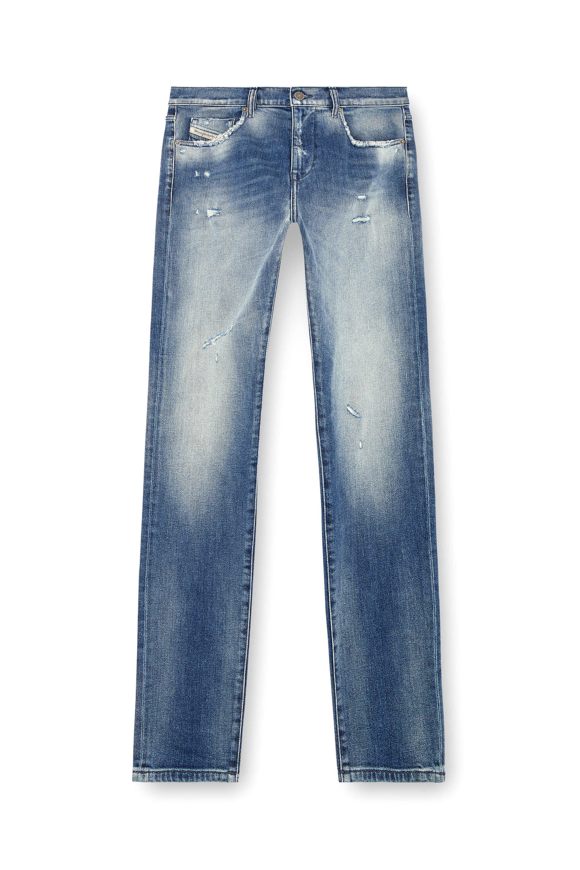 Diesel - Man Slim Jeans 2019 D-Strukt 09J61, Medium blue - Image 5