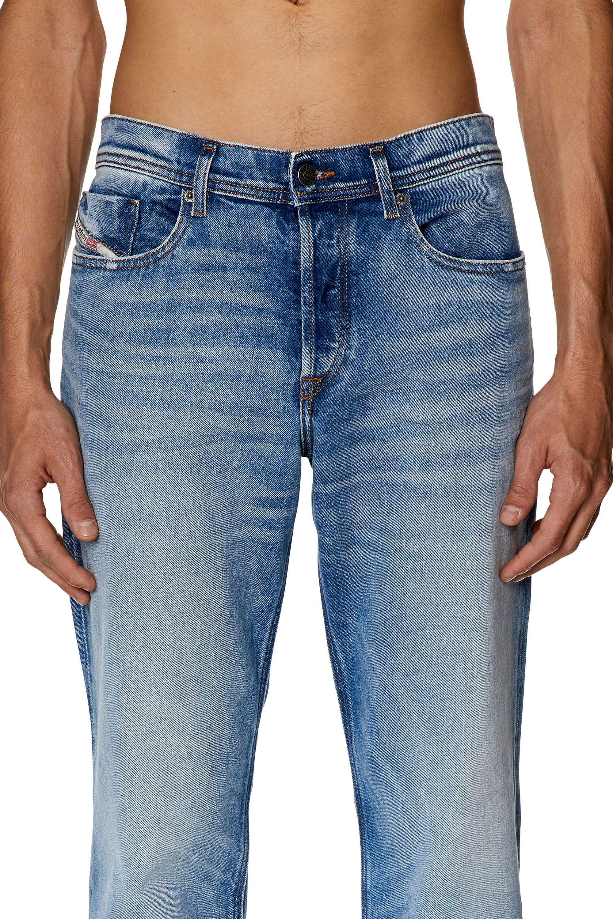 Diesel - Tapered Jeans 2023 D-Finitive 09G24, Light Blue - Image 3