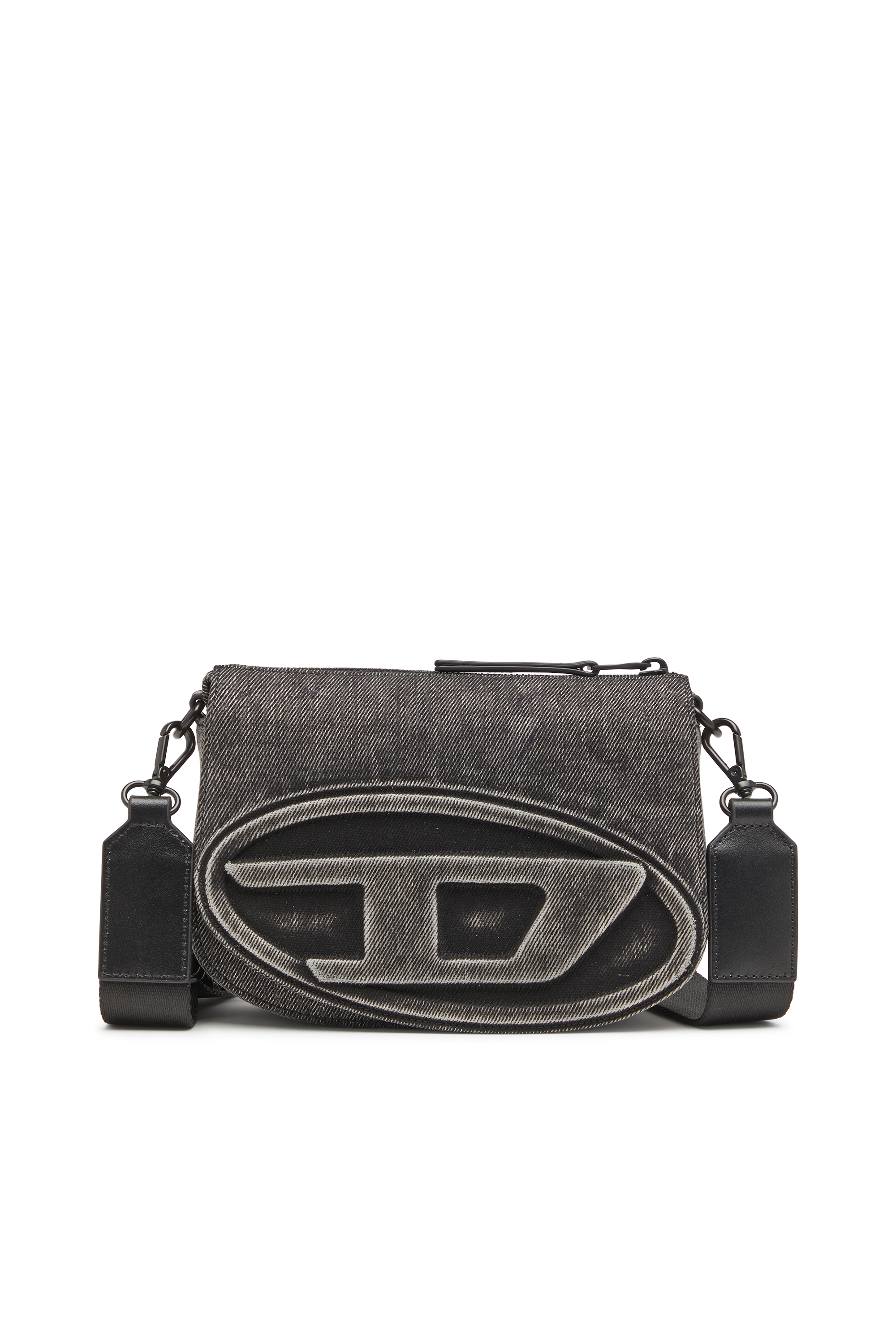 Diesel - 1DR CAMERA BAG, Unisex's 1DR-Camera bag in washed denim in Grey Jeans - 1