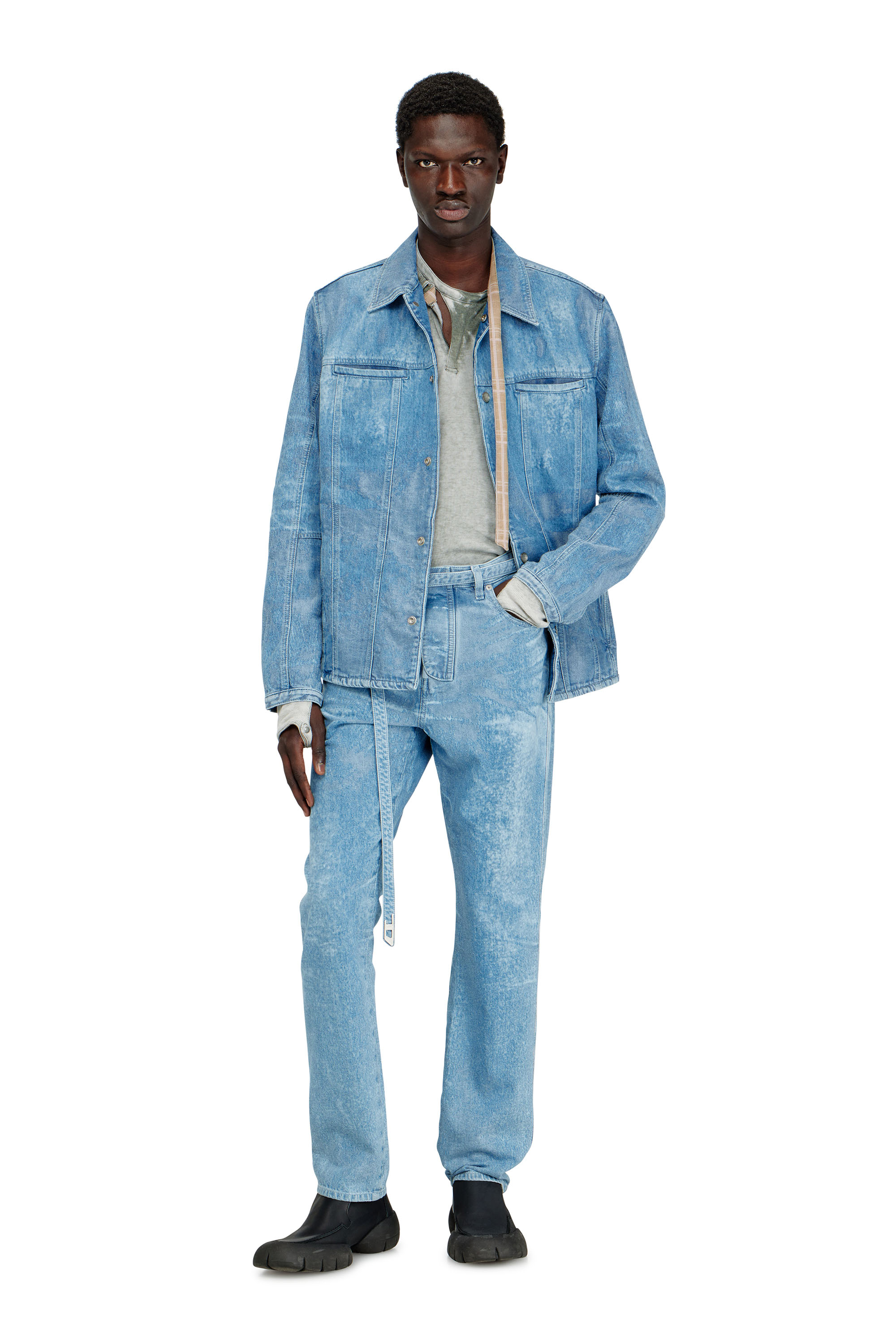 Diesel - Man's Slim Jeans D-JUREN 09P23, Light Blue - 2