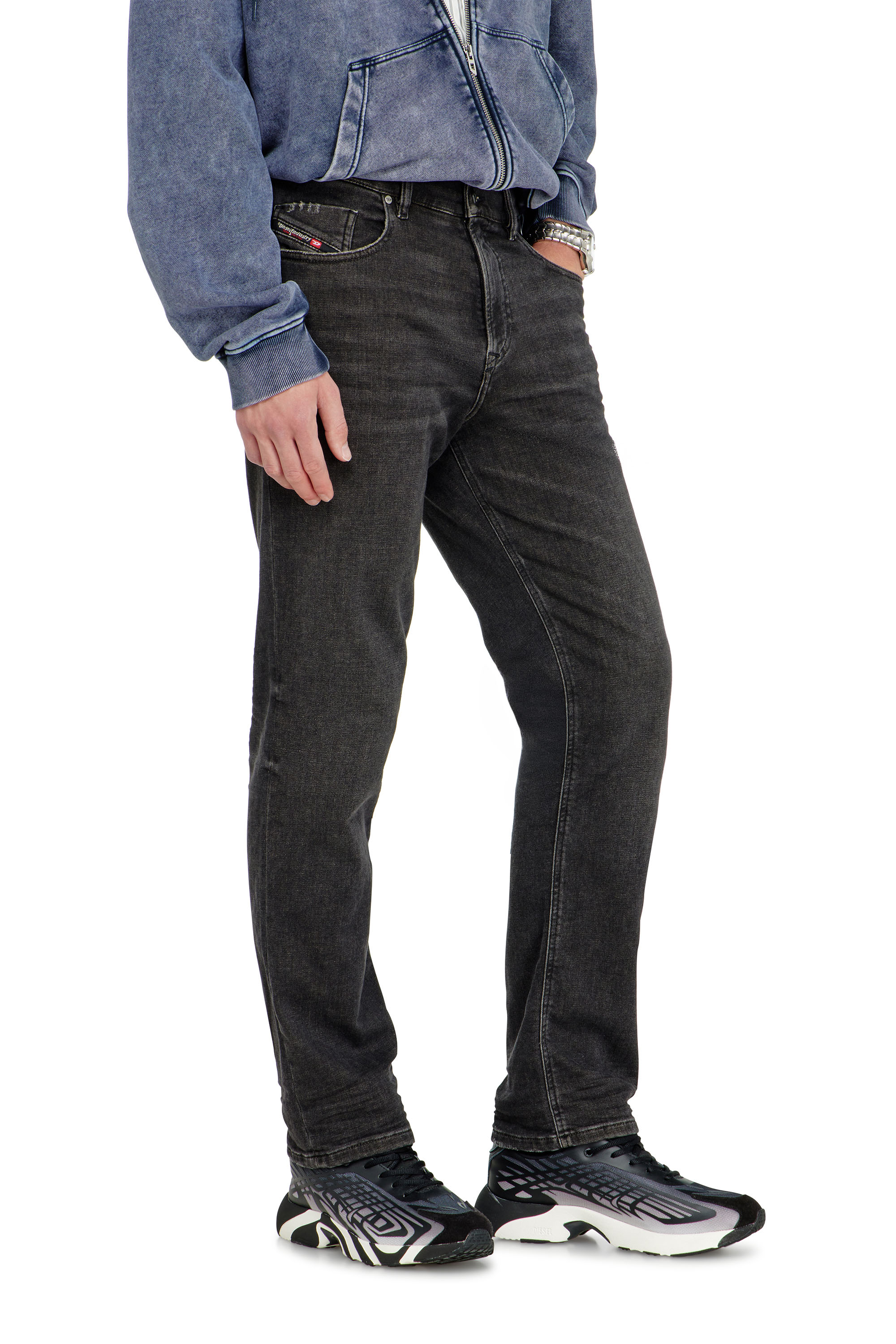 Diesel - Man's Regular 2090 D-Veekley Joggjeans&reg; 09P92, Black/Dark grey - 5
