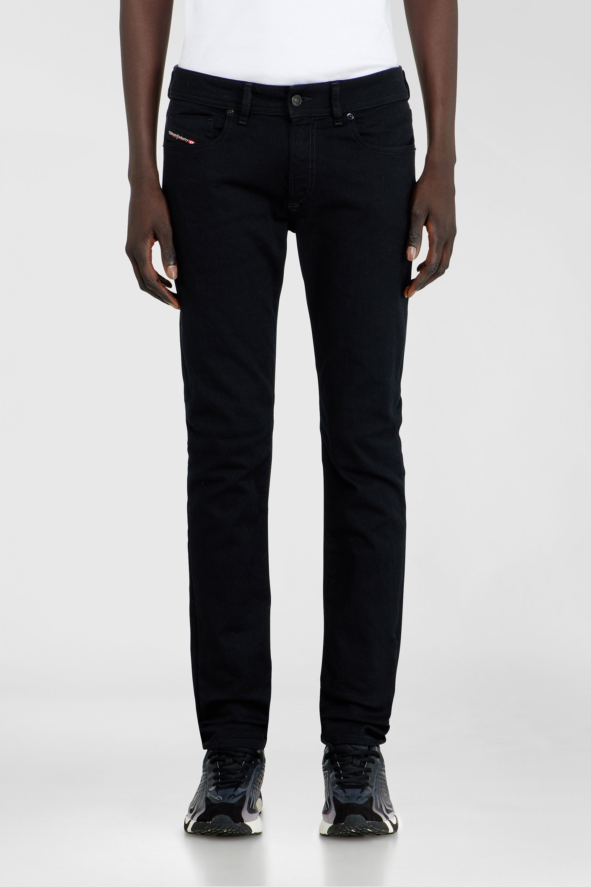 Diesel - Man's Skinny Jeans 1979 Sleenker 09C51, Black/Dark grey - 4