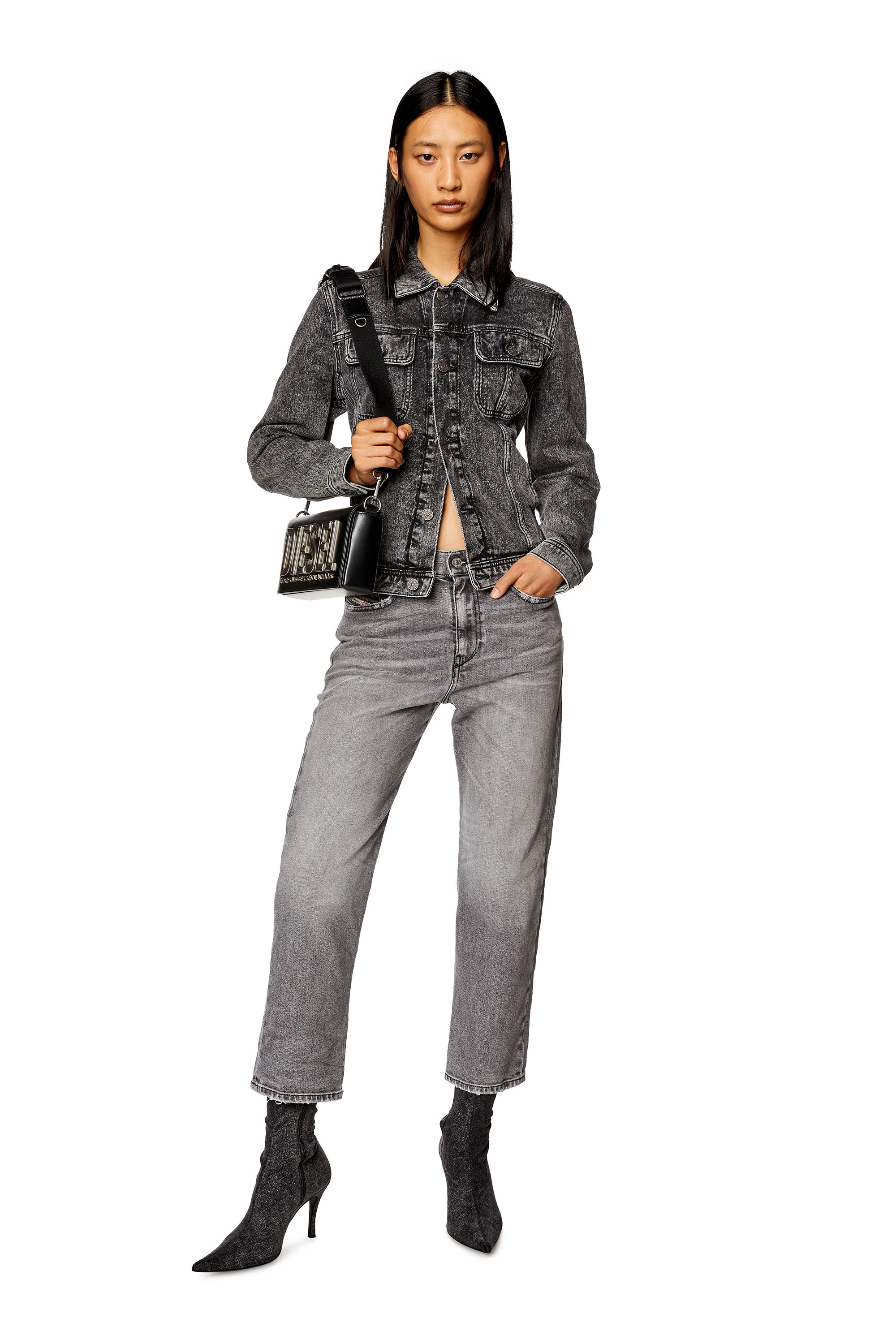 Diesel - Woman Boyfriend Jeans 2016 D-Air 09H47, Grey - Image 1