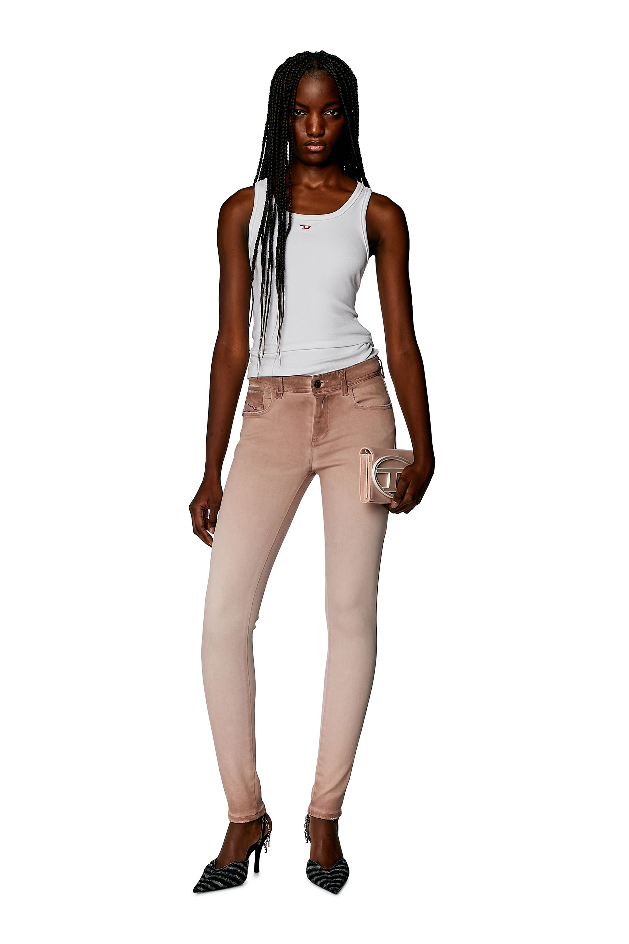 Diesel - Woman Super skinny Jeans 2017 Slandy 09H82, Pink - Image 1