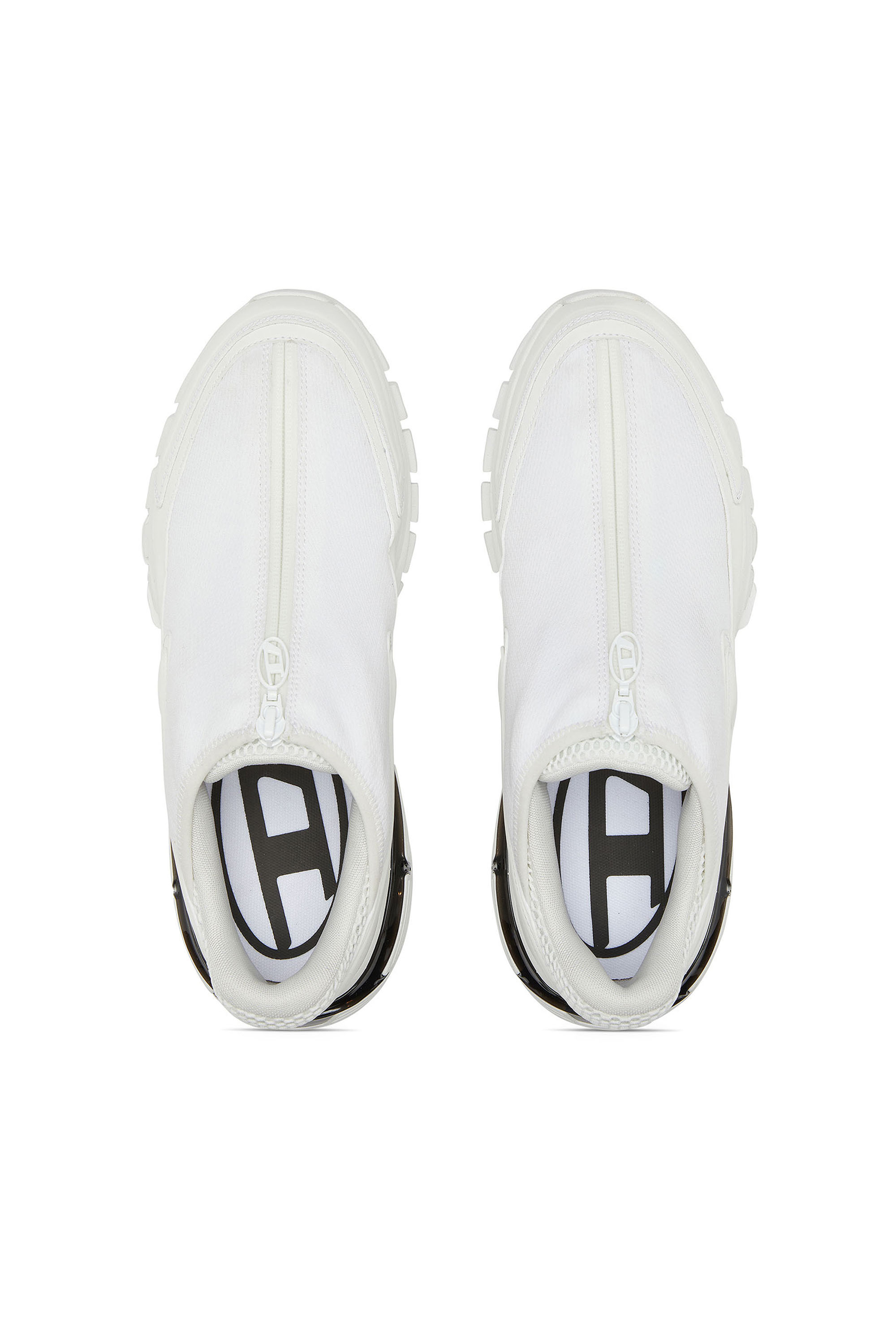 Diesel - S-SERENDIPITY PRO-X1 ZIP X, Unisex S-Serendipity-Slip-on mesh sneakers with zip in White - Image 5