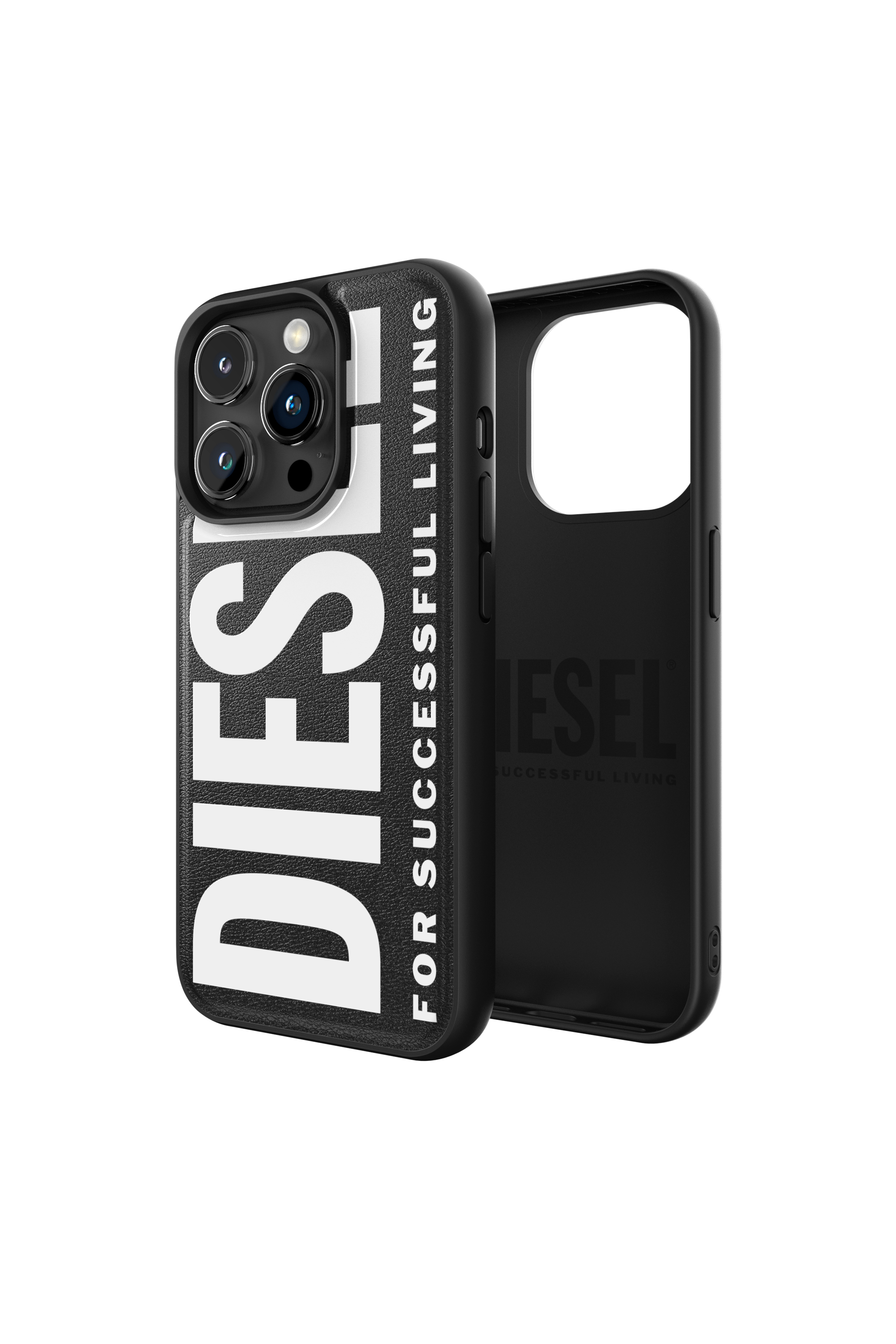 Diesel - 54166 MOULDED CASE, Unisex's Moulded case cover iP15 Pro in Black - 1